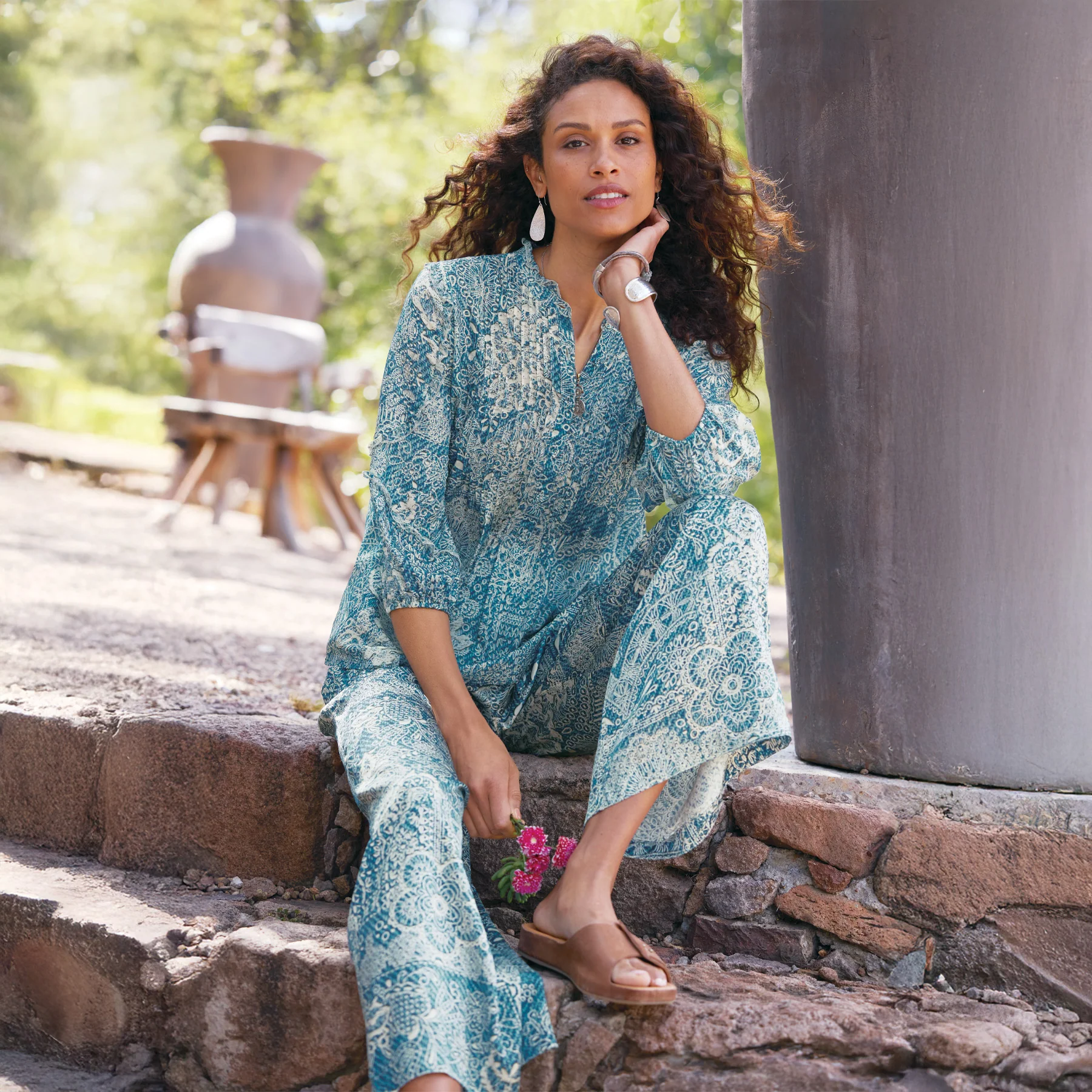 Zeeland Printed Blouse