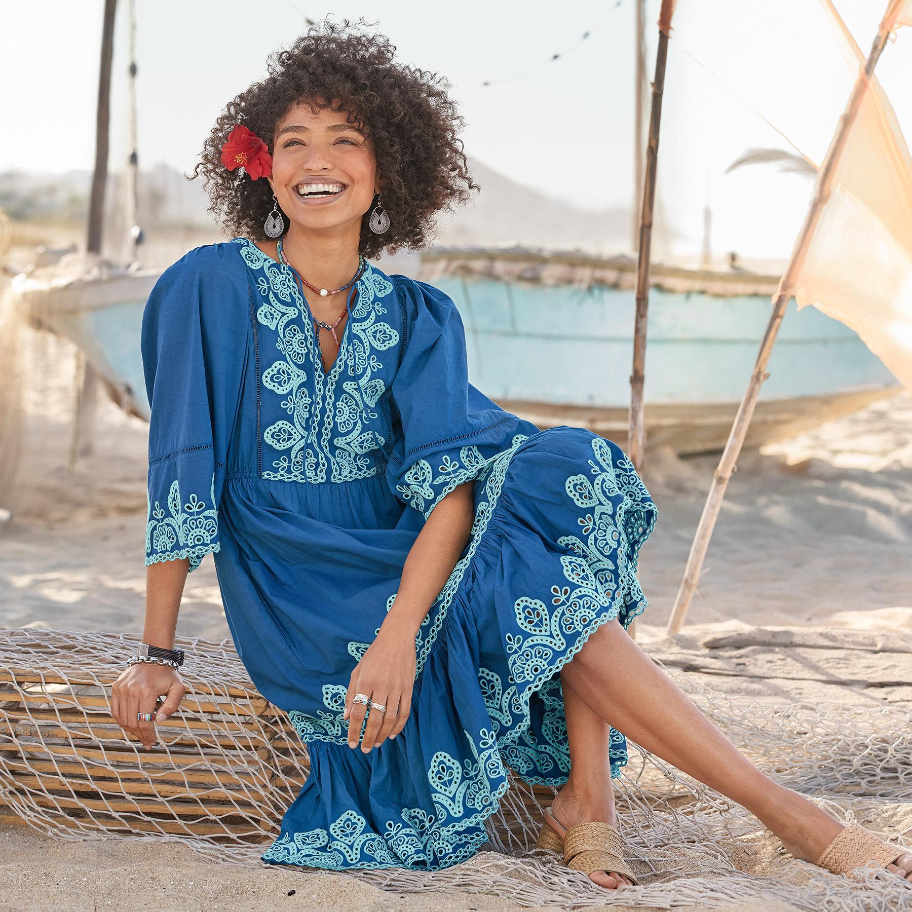 Layna Embroidered Dress