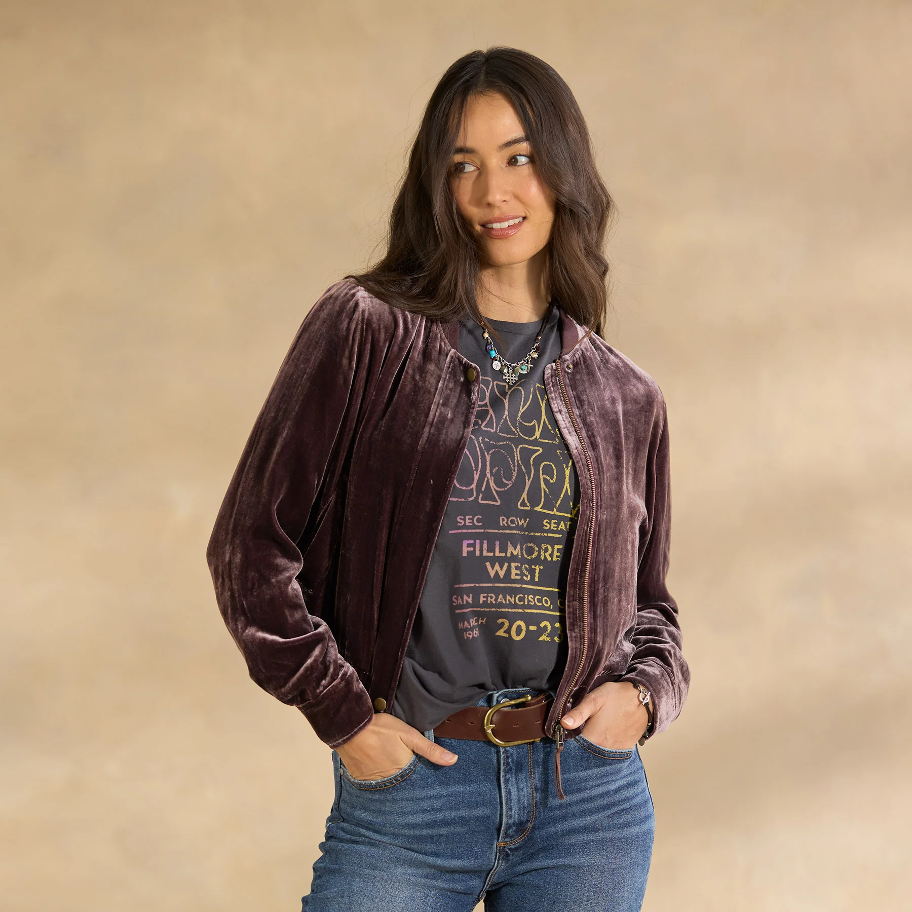 Carina Velvet Bomber