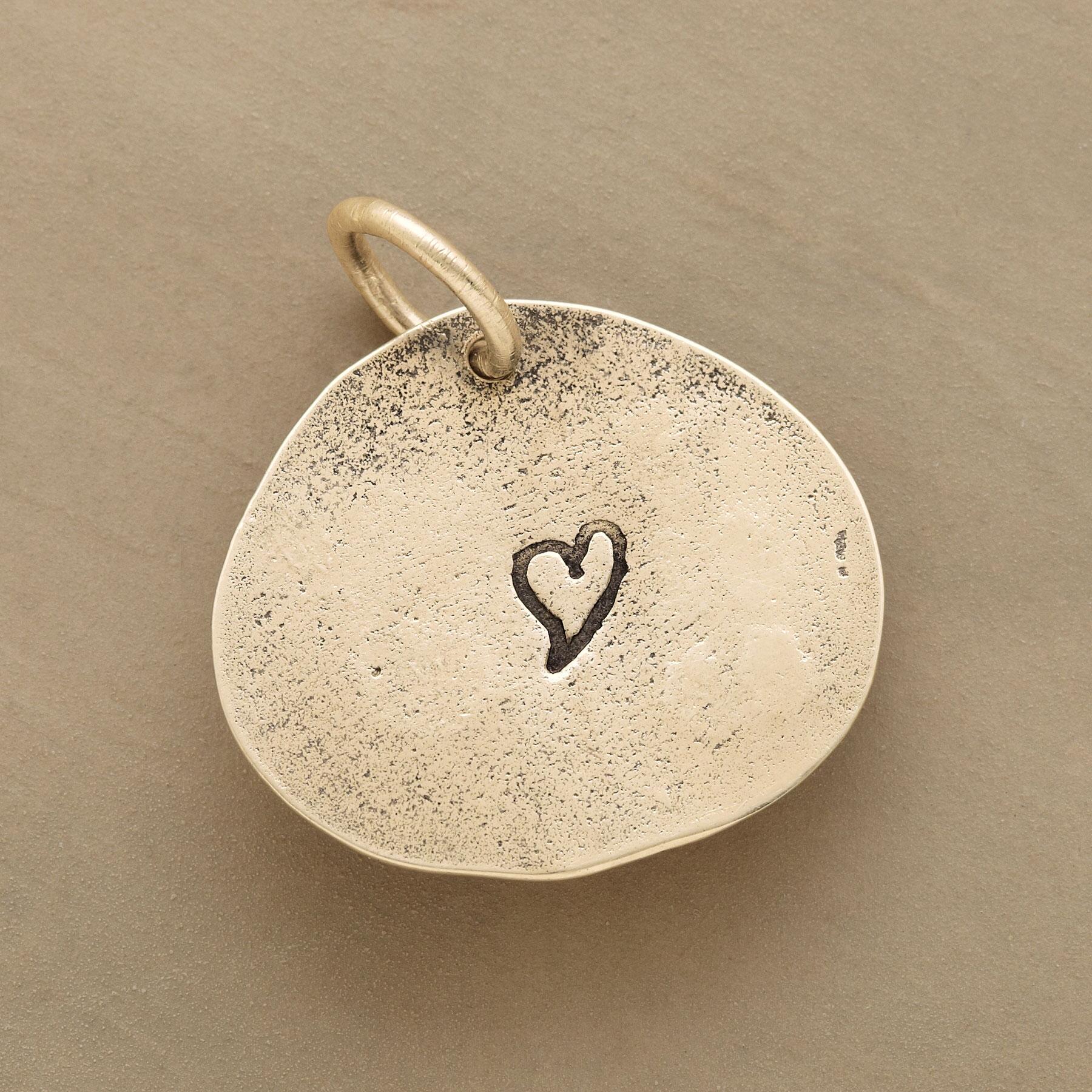 Gold Date And Initial Charm