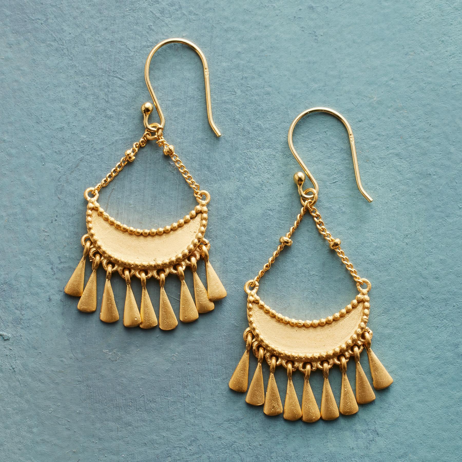 Crescent Fringe Earrings