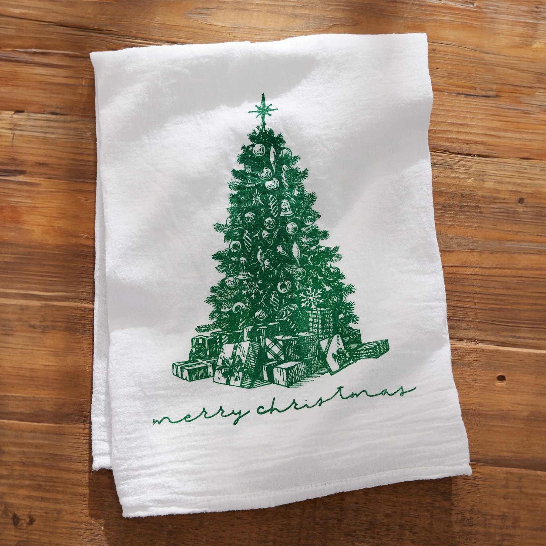 Merry Christmas Tea Towel