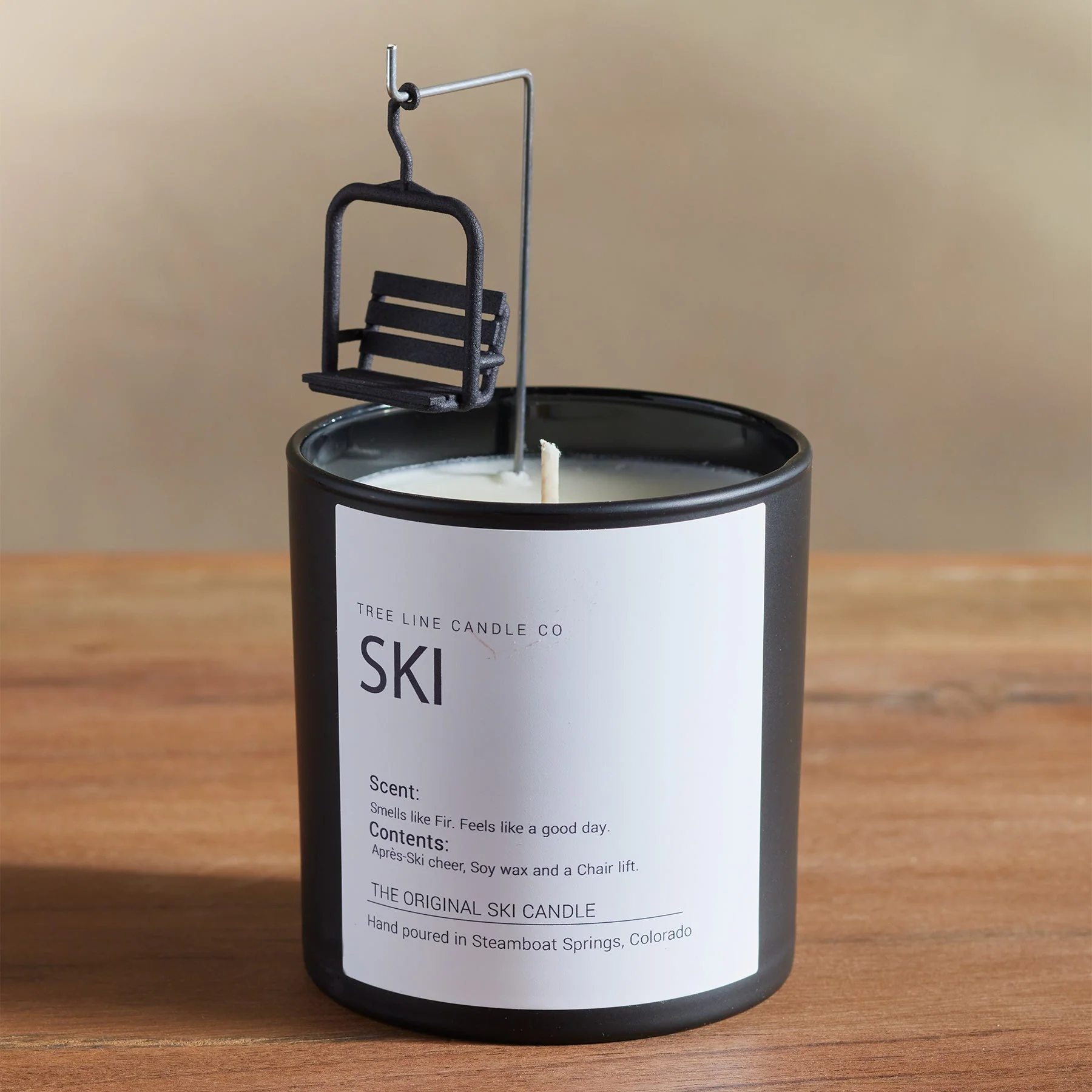 Ski Enthusiast Candle