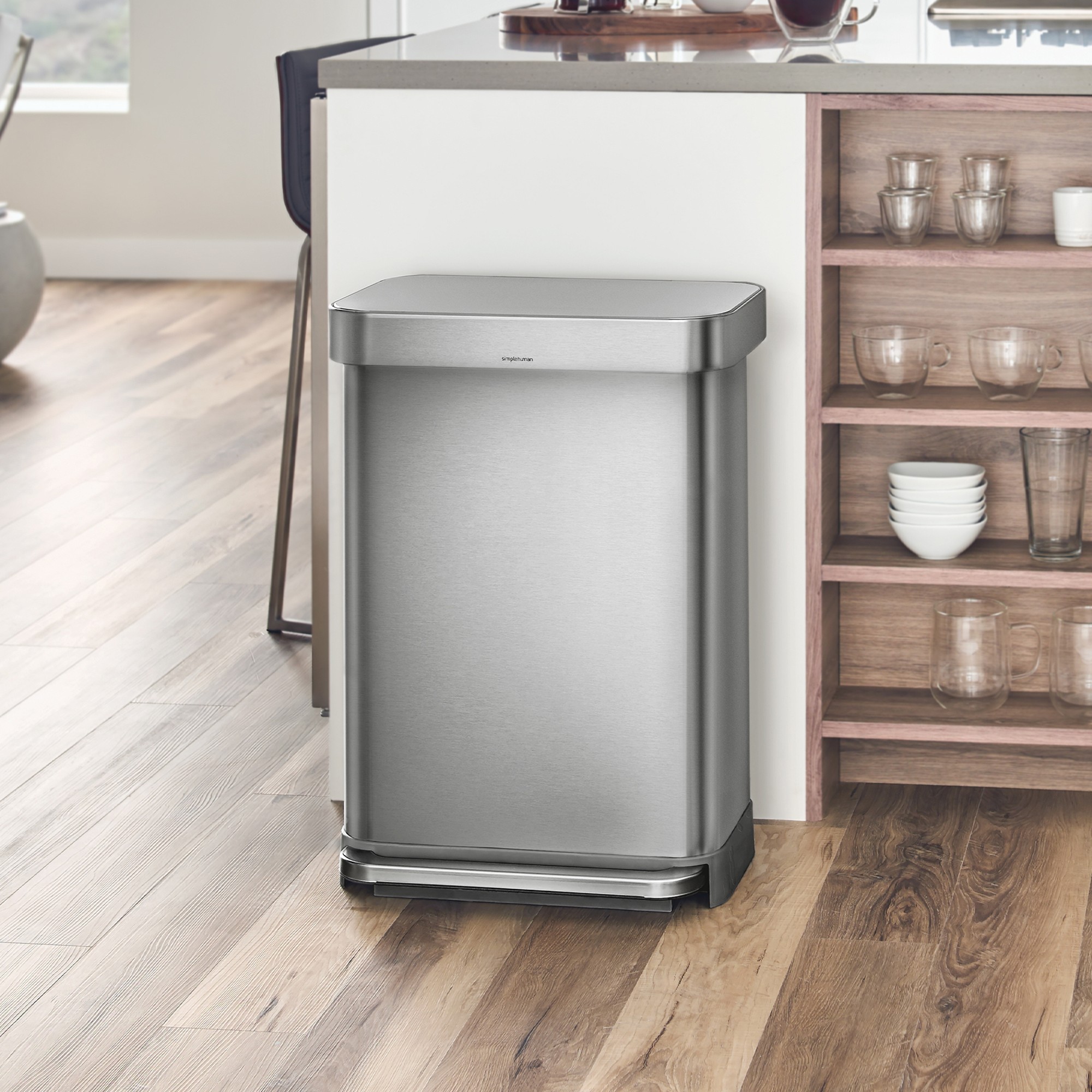 simplehuman™ Step Can with Liner Pocket, 55L