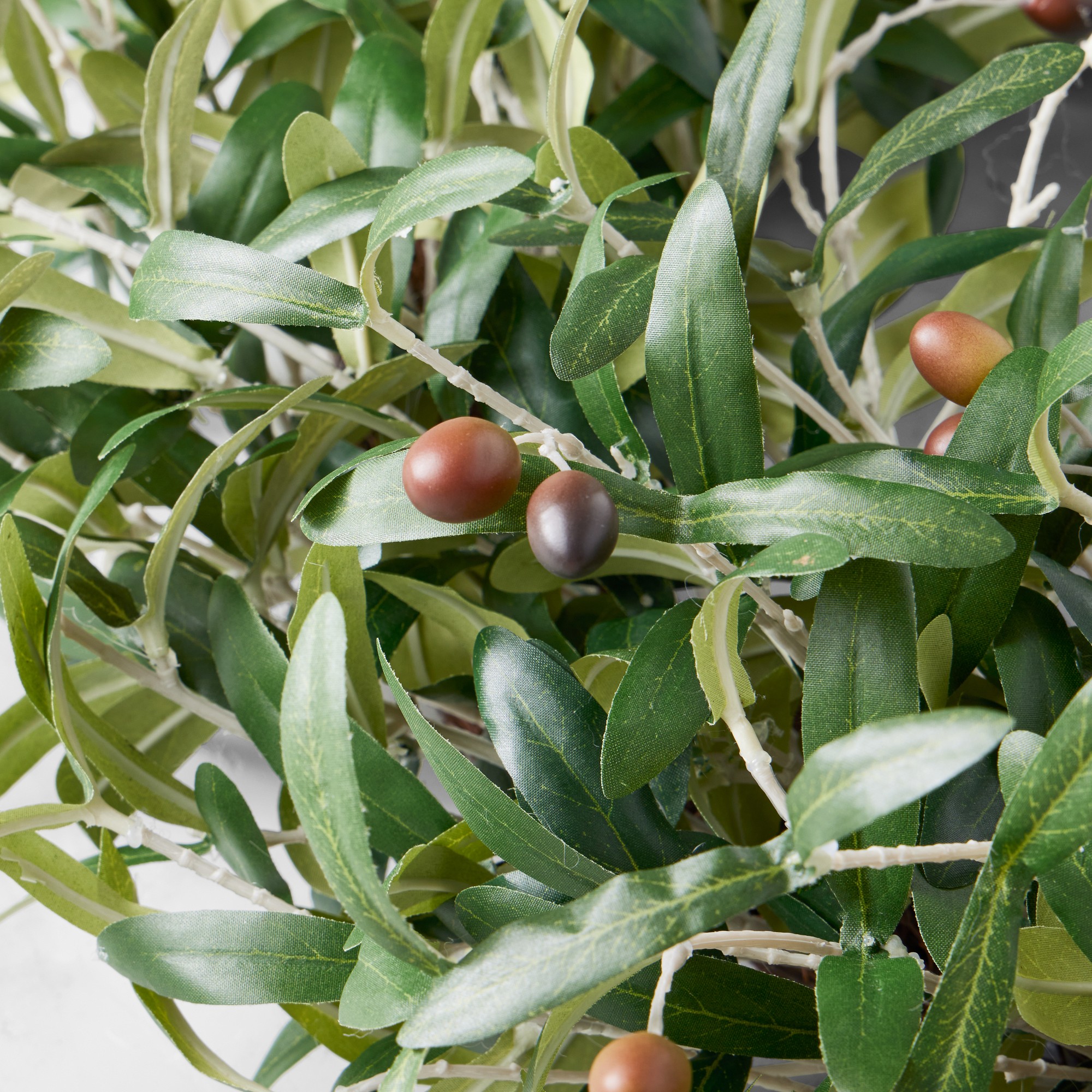 UV Protected Faux Olive Wreath, 26