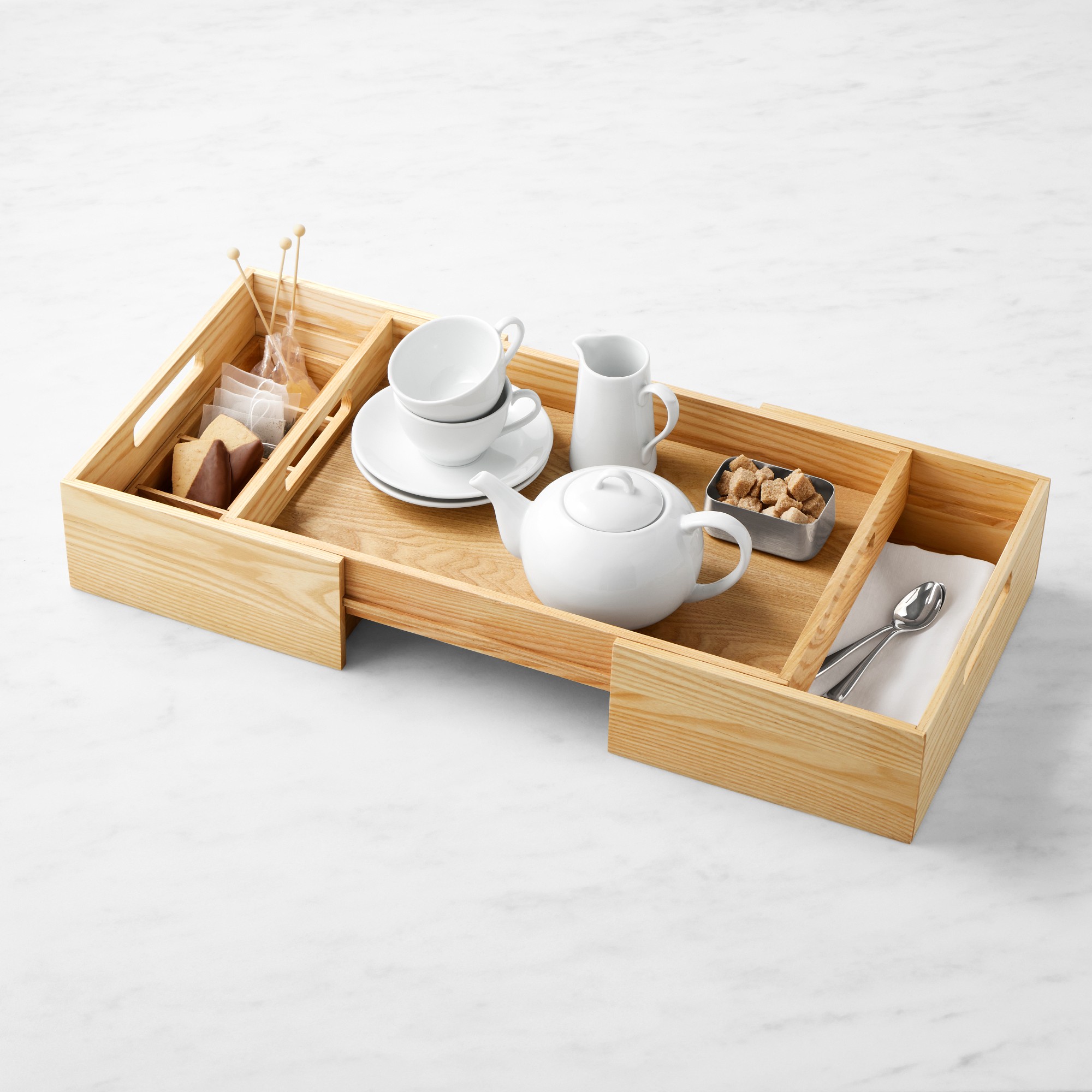 Hold Everything Multi Functional Pull Out Tray, Ashwood