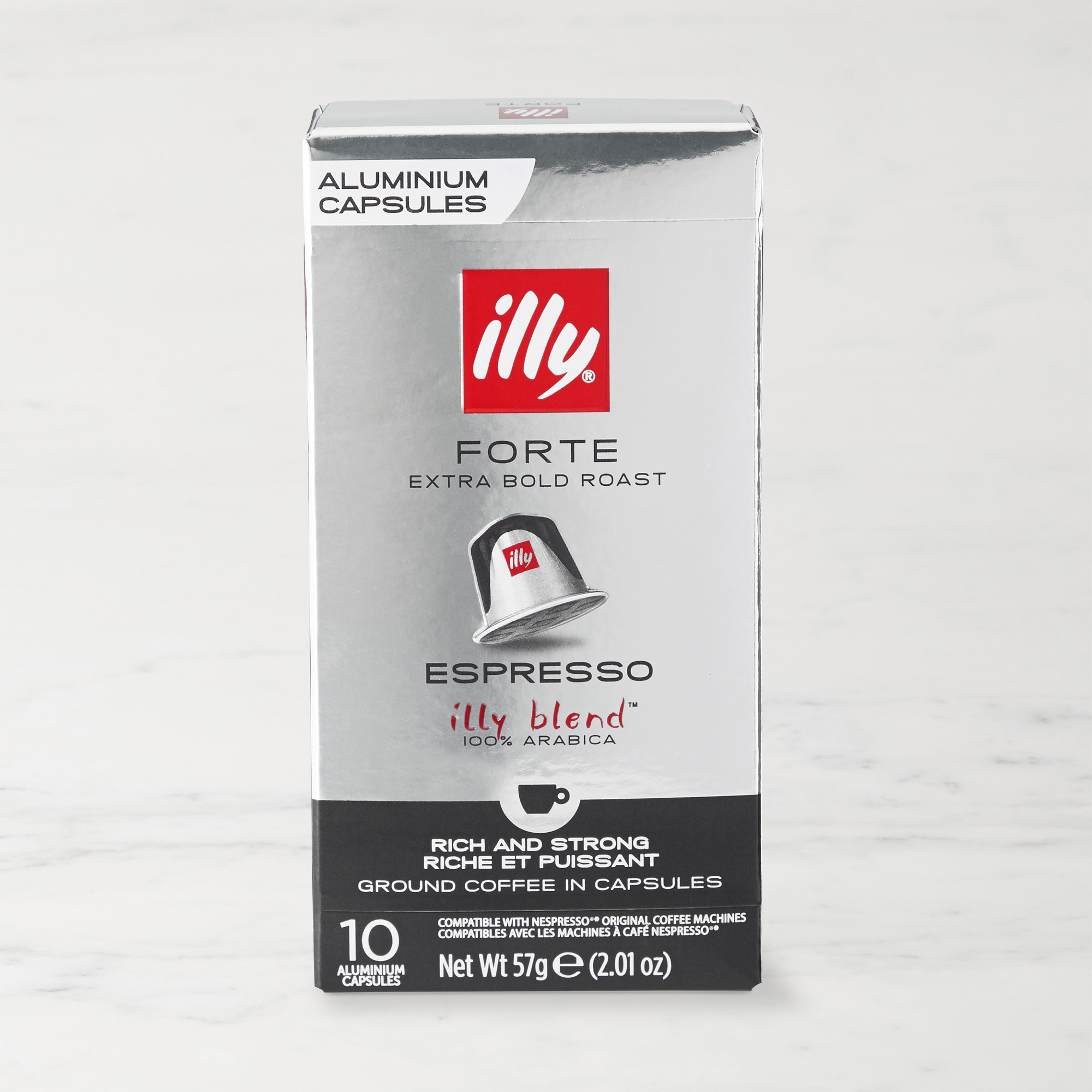 illy Aluminum Coffee Capsule, Forte Extra Dark