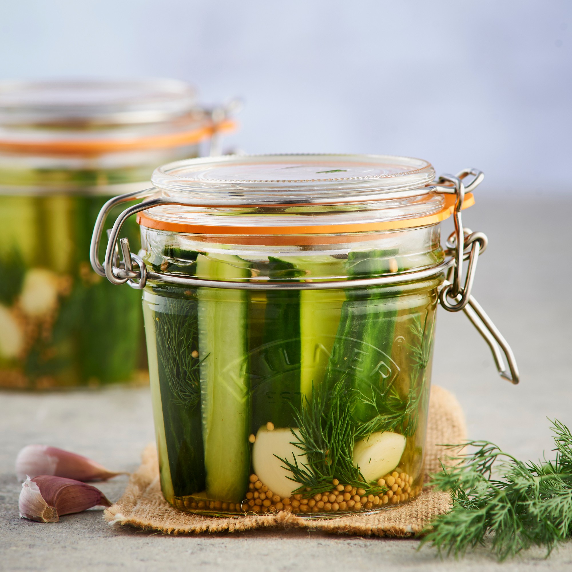 Kilner Round Clip Top Jar, Set of 6