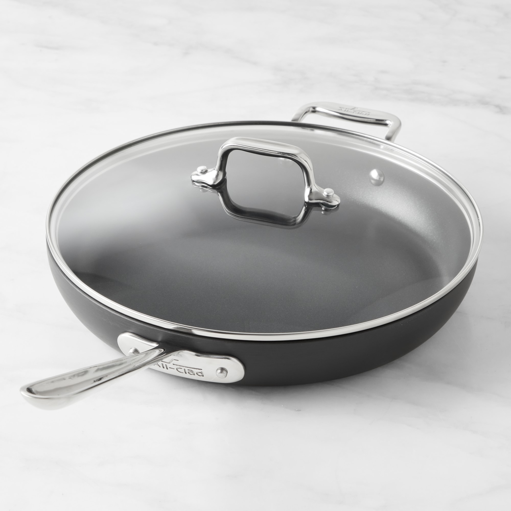 All-Clad HA1 Hard Anodized Nonstick Fry Pan with Lid, 12