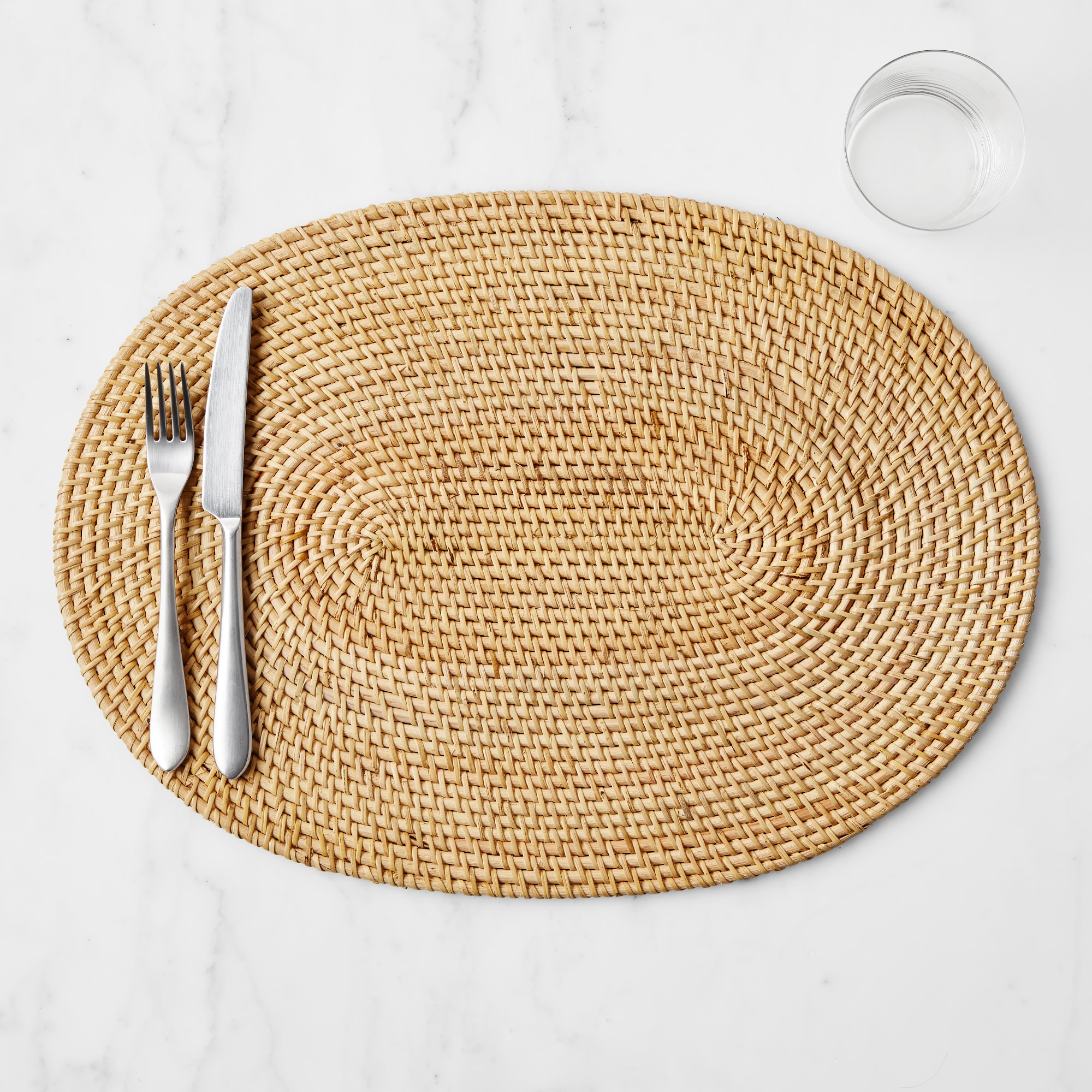 Light Woven Oval Placemat