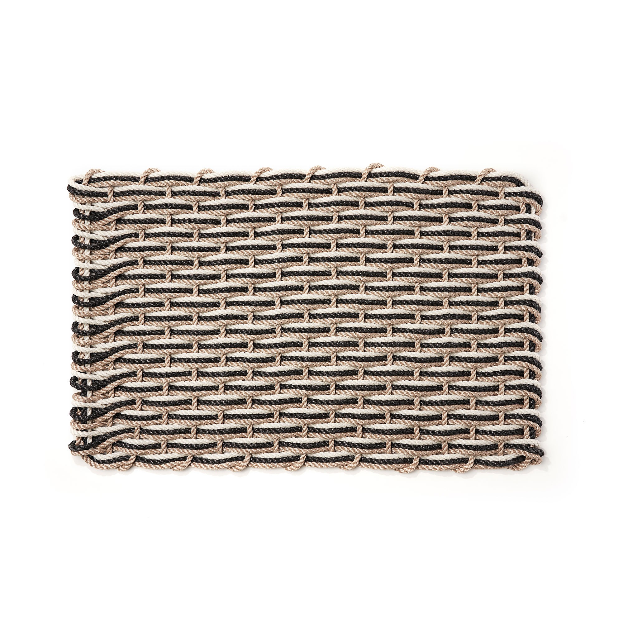 The Rope Co. Sand  & Charcoal & Oyster Doormat