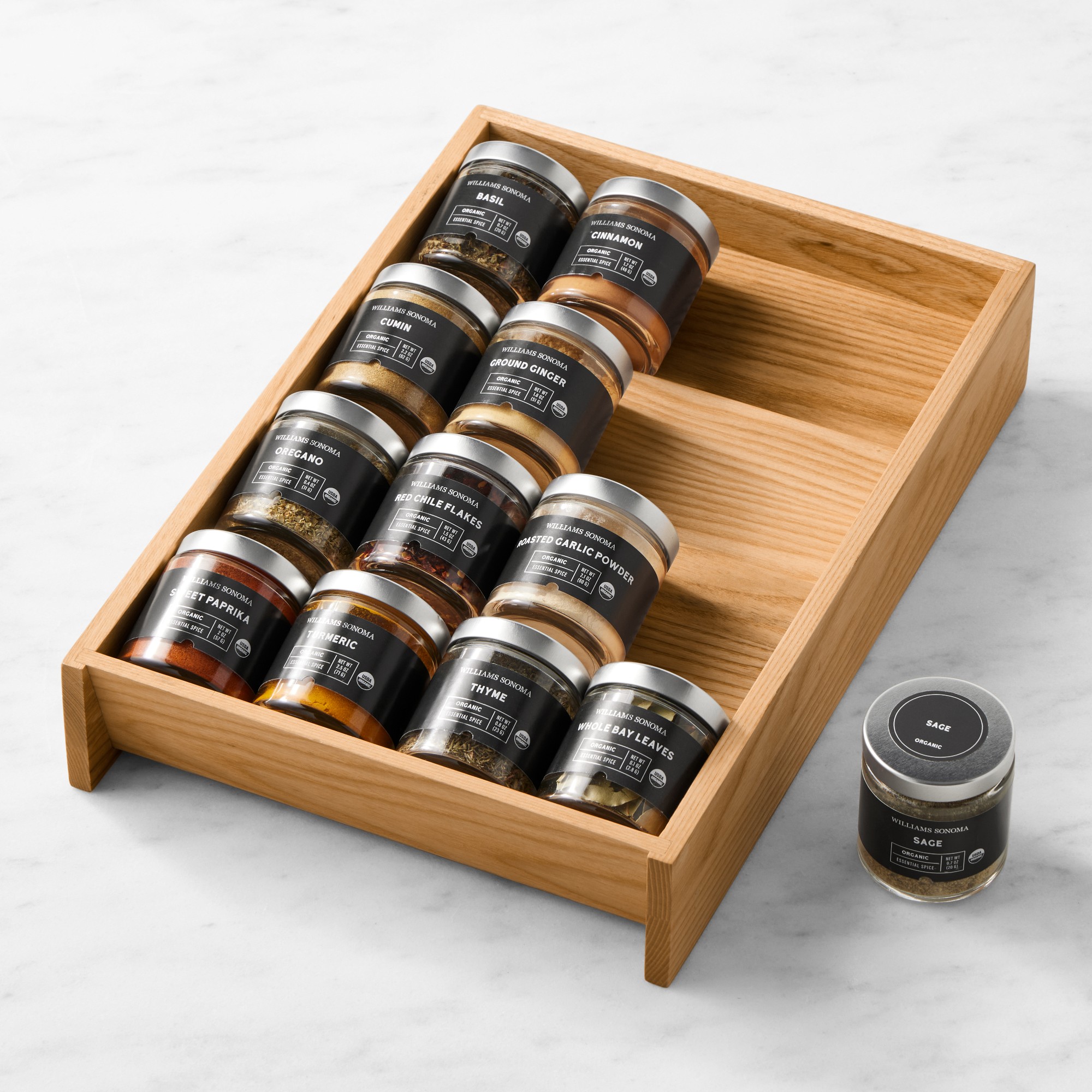 Hold Everything In-Drawer Spice Storage with Spices