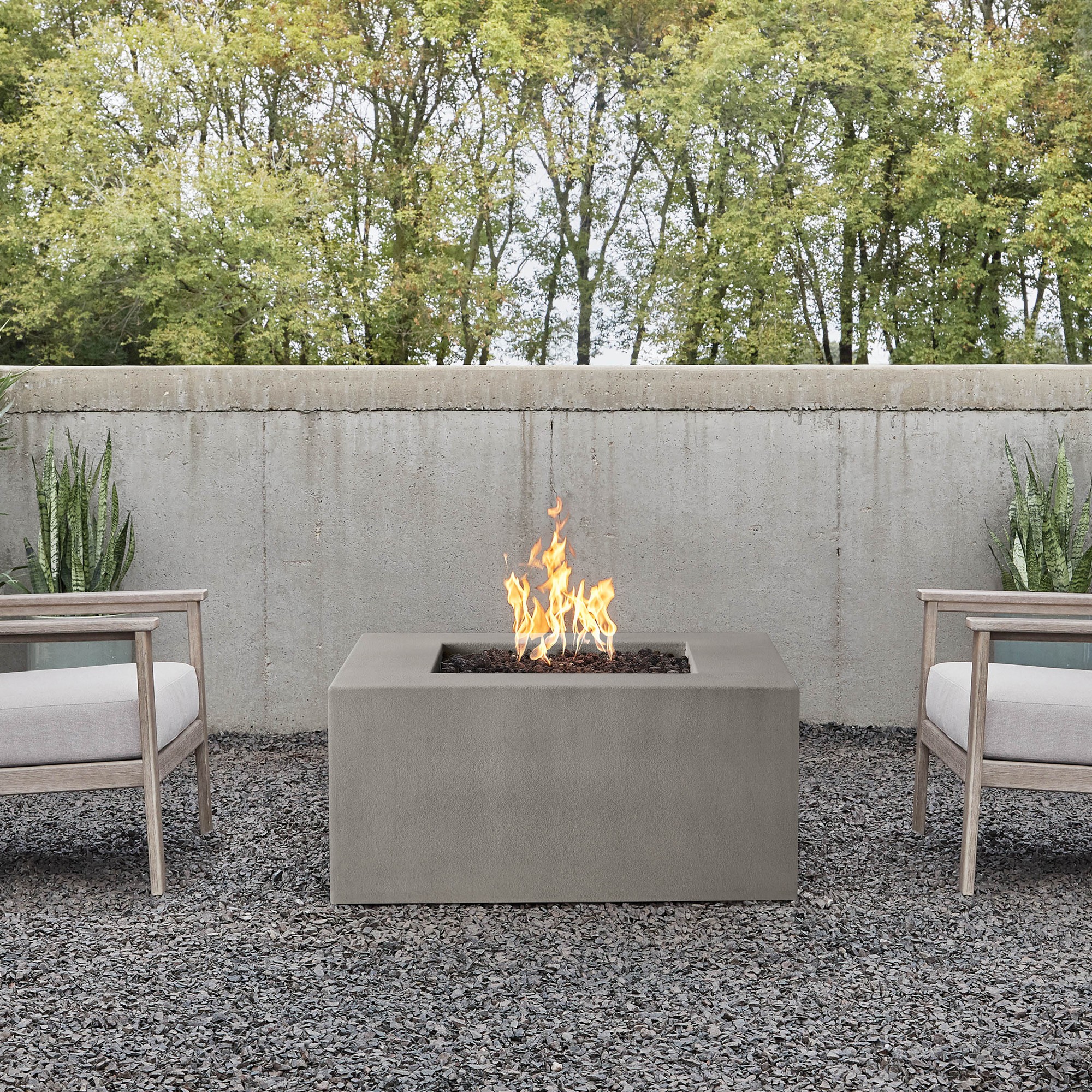 Havana Casual Square Fire Table (40