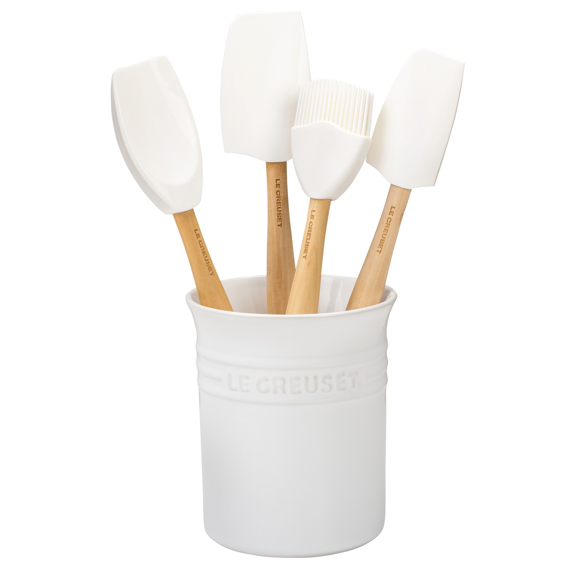 Le Creuset Silicone Utensils with Utensil Holder, Set of 5