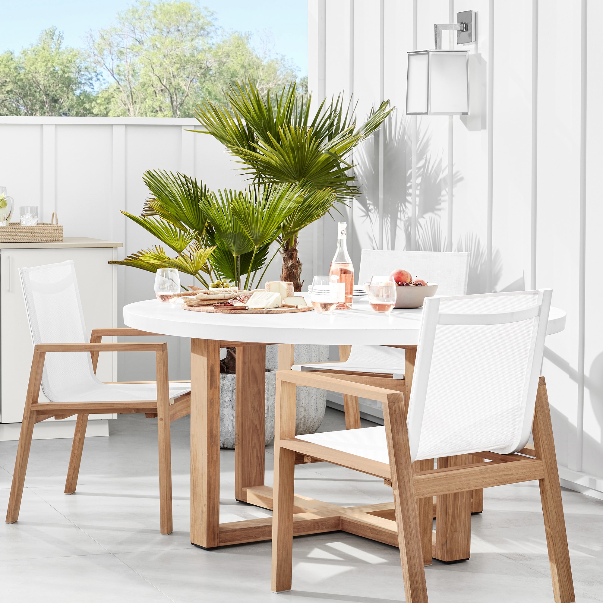 Santa Barbara Outdoor Natural Teak Dining Armchair