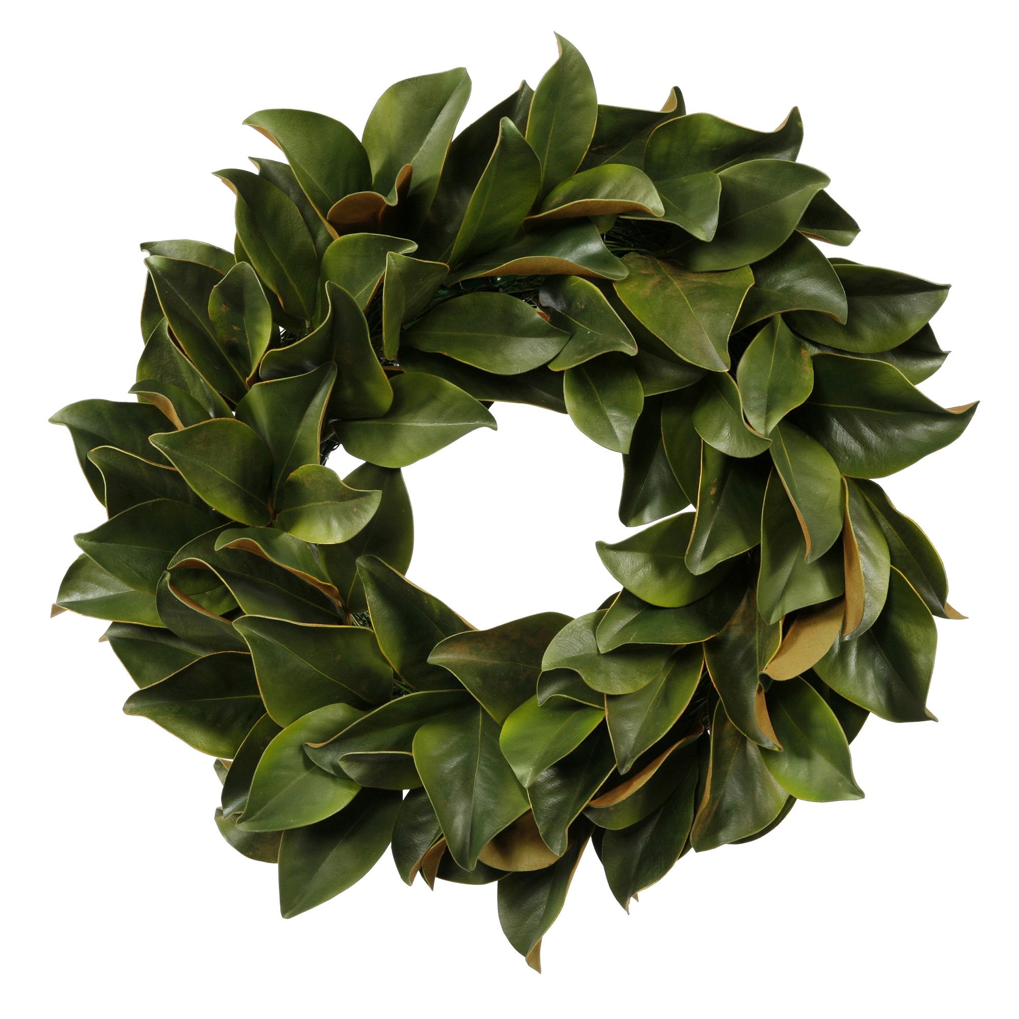 Magnolia Leaf Faux Wreath, 24