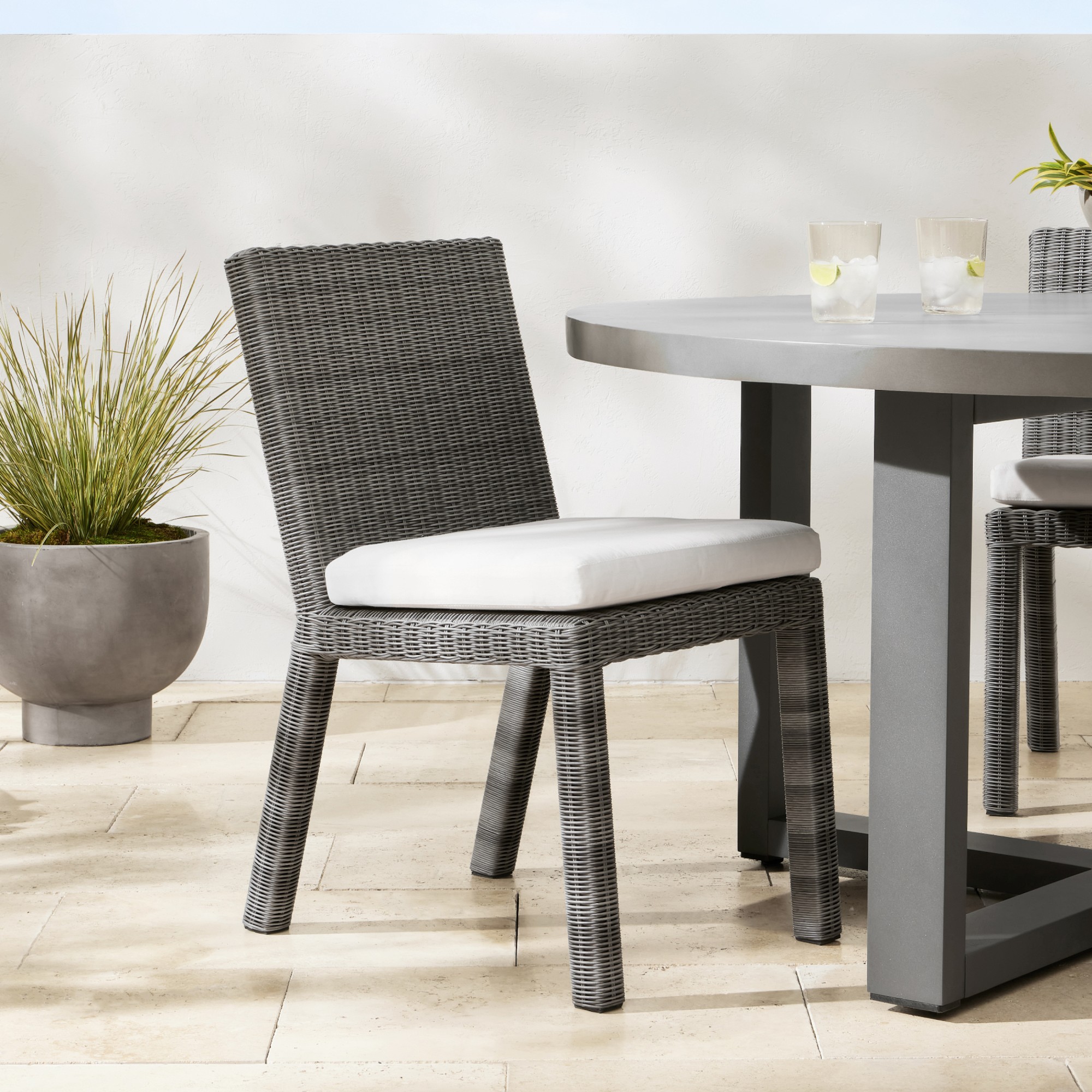 Siena Outdoor All-Weather Weave Dining Side Chair