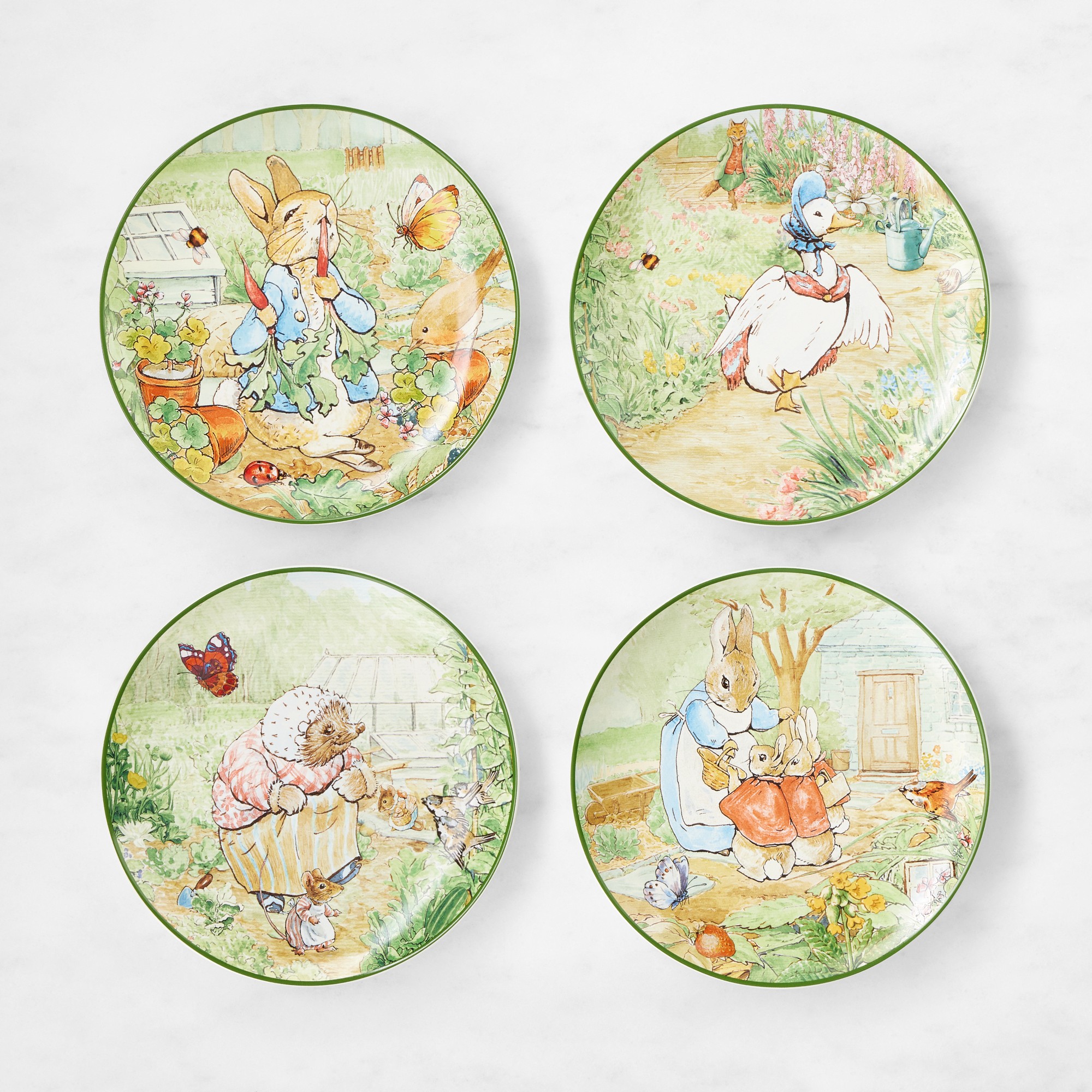 Peter Rabbit™ Mixed Salad Plates, Set of 4