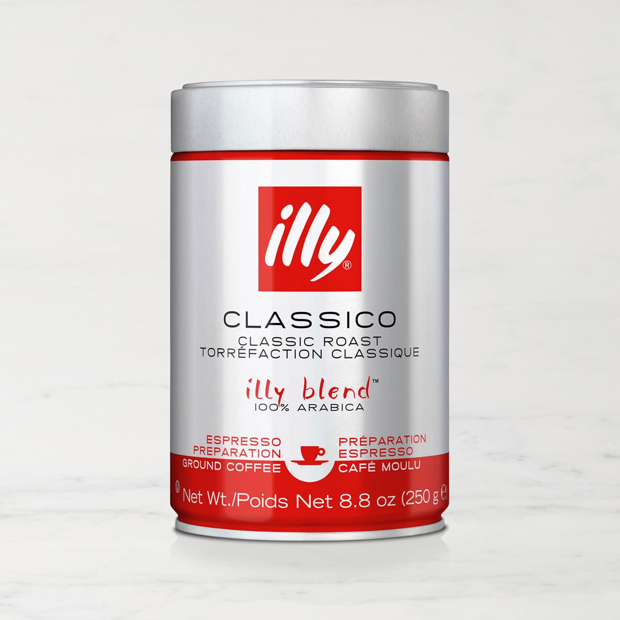 illy Ground Espresso Classico Coffee Medium Roast