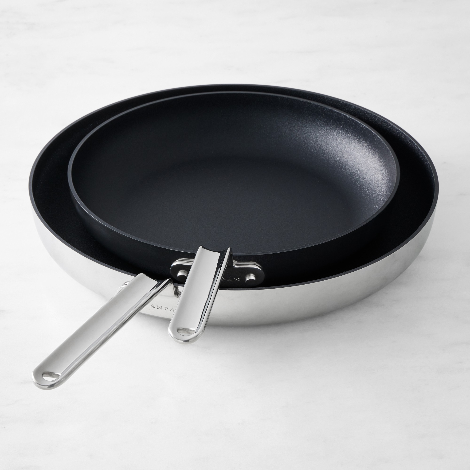 SCANPAN® TSS+ Stainless-Steel Nonstick 2-Piece Fry Pan Set