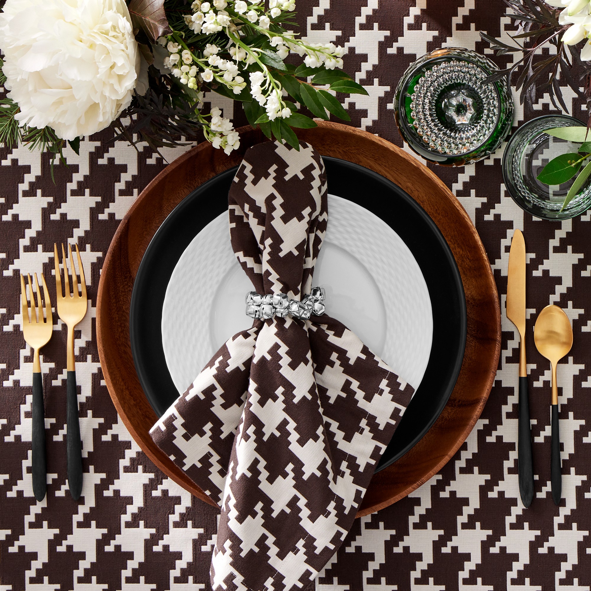 Houndstooth Napkins, Set of 4