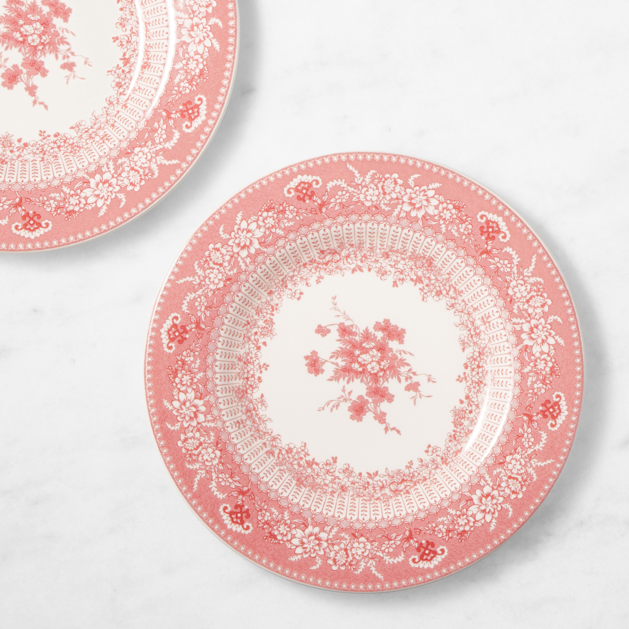 English Floral Salad Plates