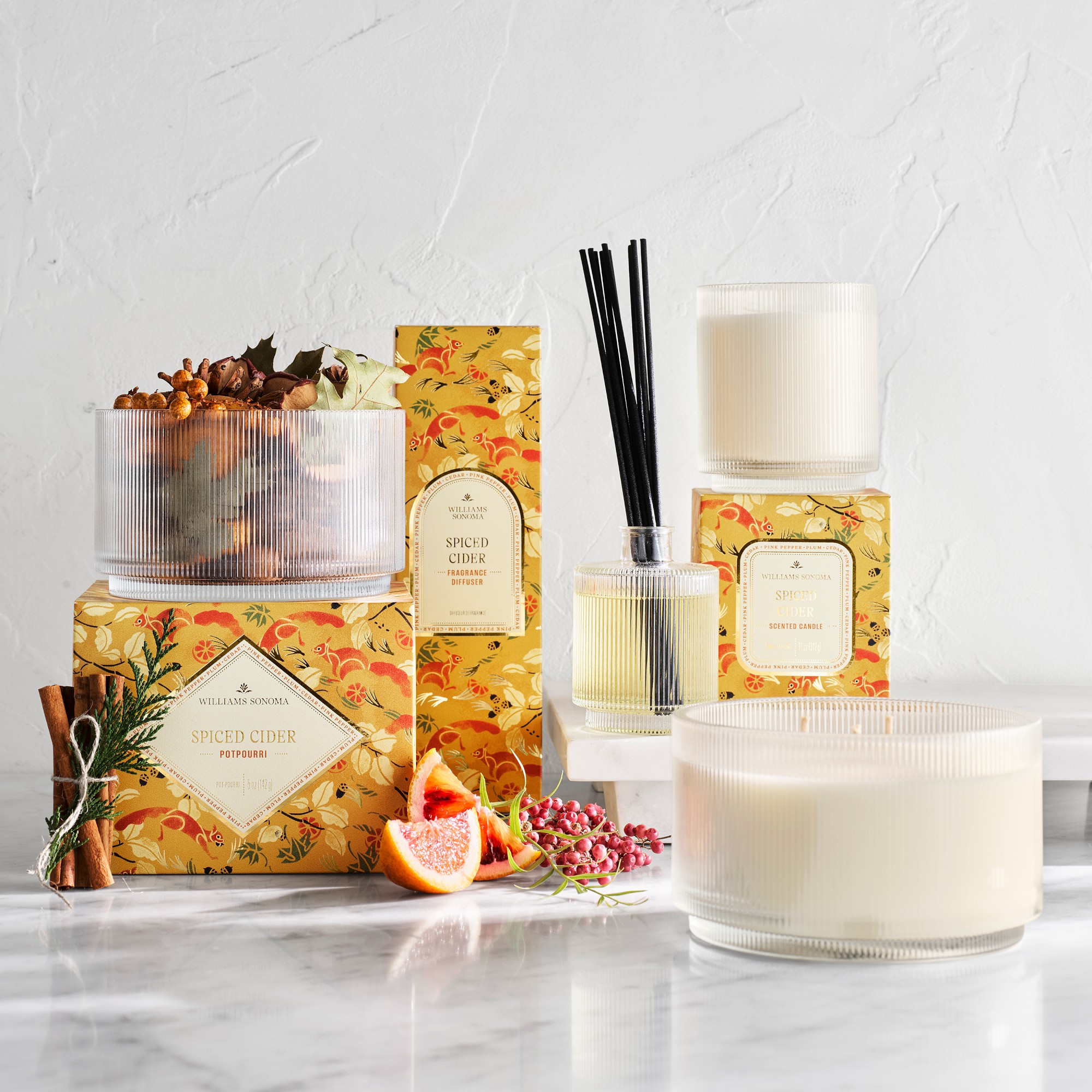 Williams Sonoma Seasonal Home Scents Triple Wick Candle, Spiced Cider