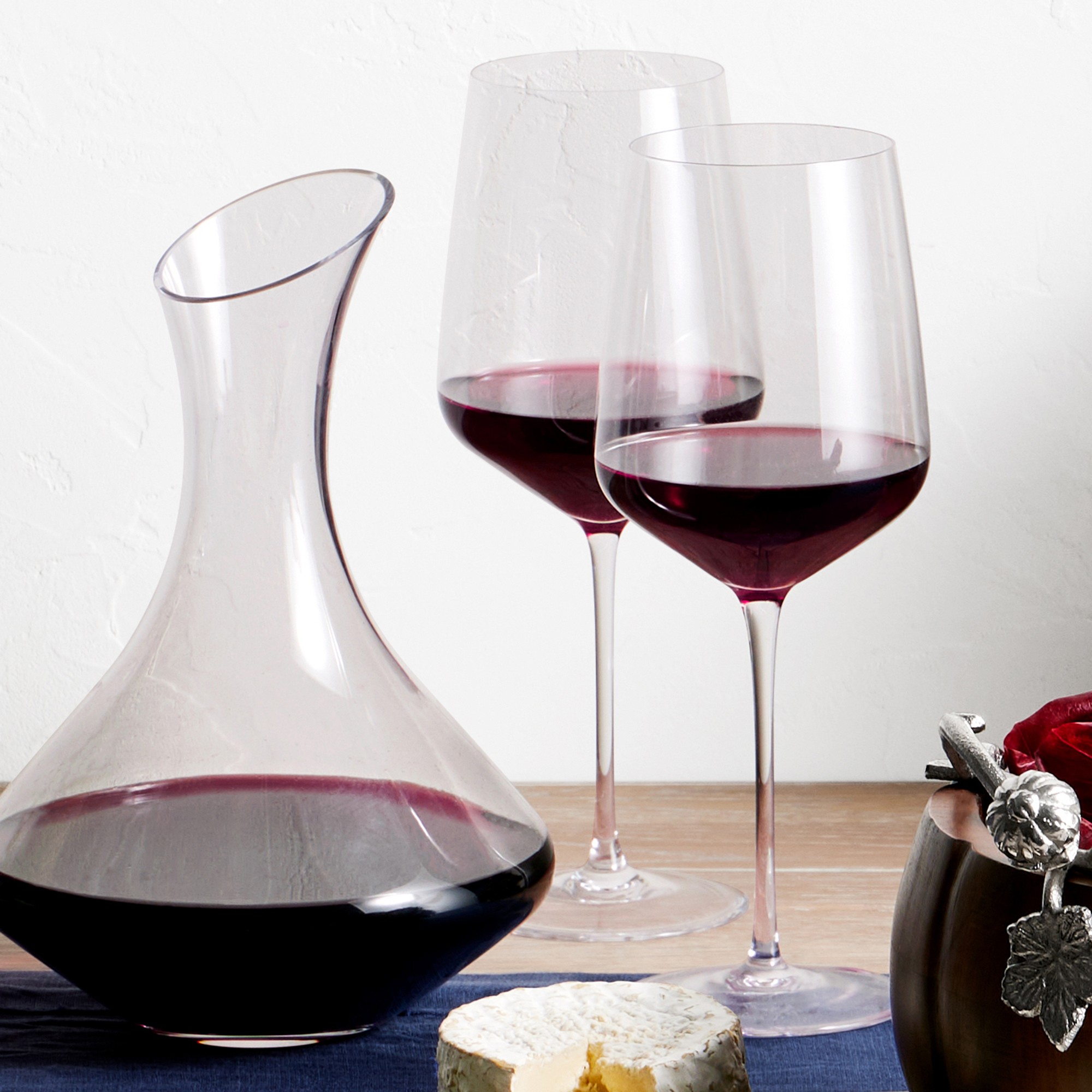 Williams Sonoma Estate Decanter & Cabernet Wine Glasses, Set of 2