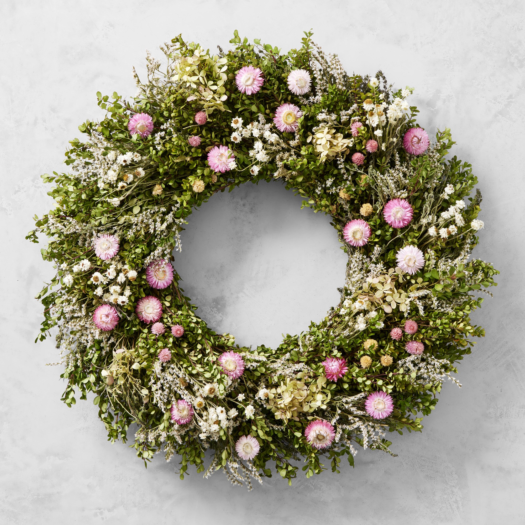 Famille Rose Live Wreath