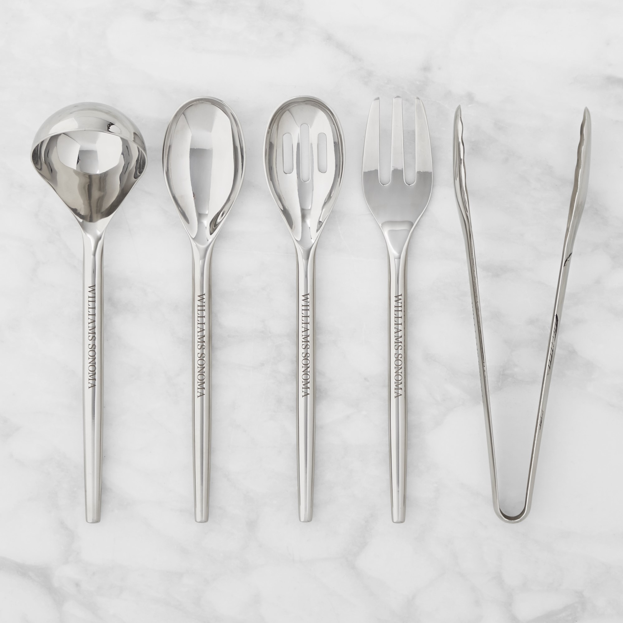 Williams Sonoma Stainless-Steel Serving Utensils, Set of 5