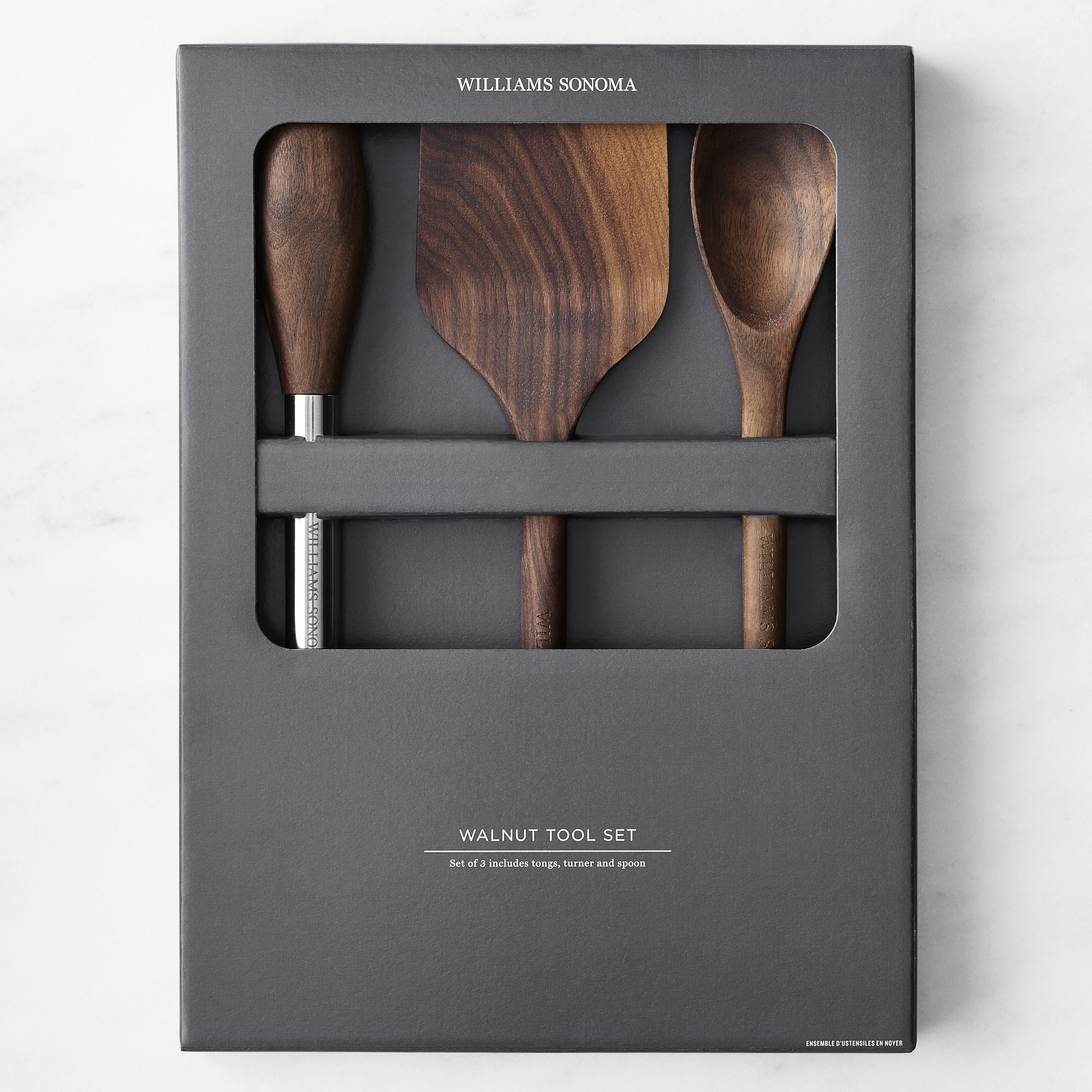 Williams Sonoma Walnut Utensils, Set of 3