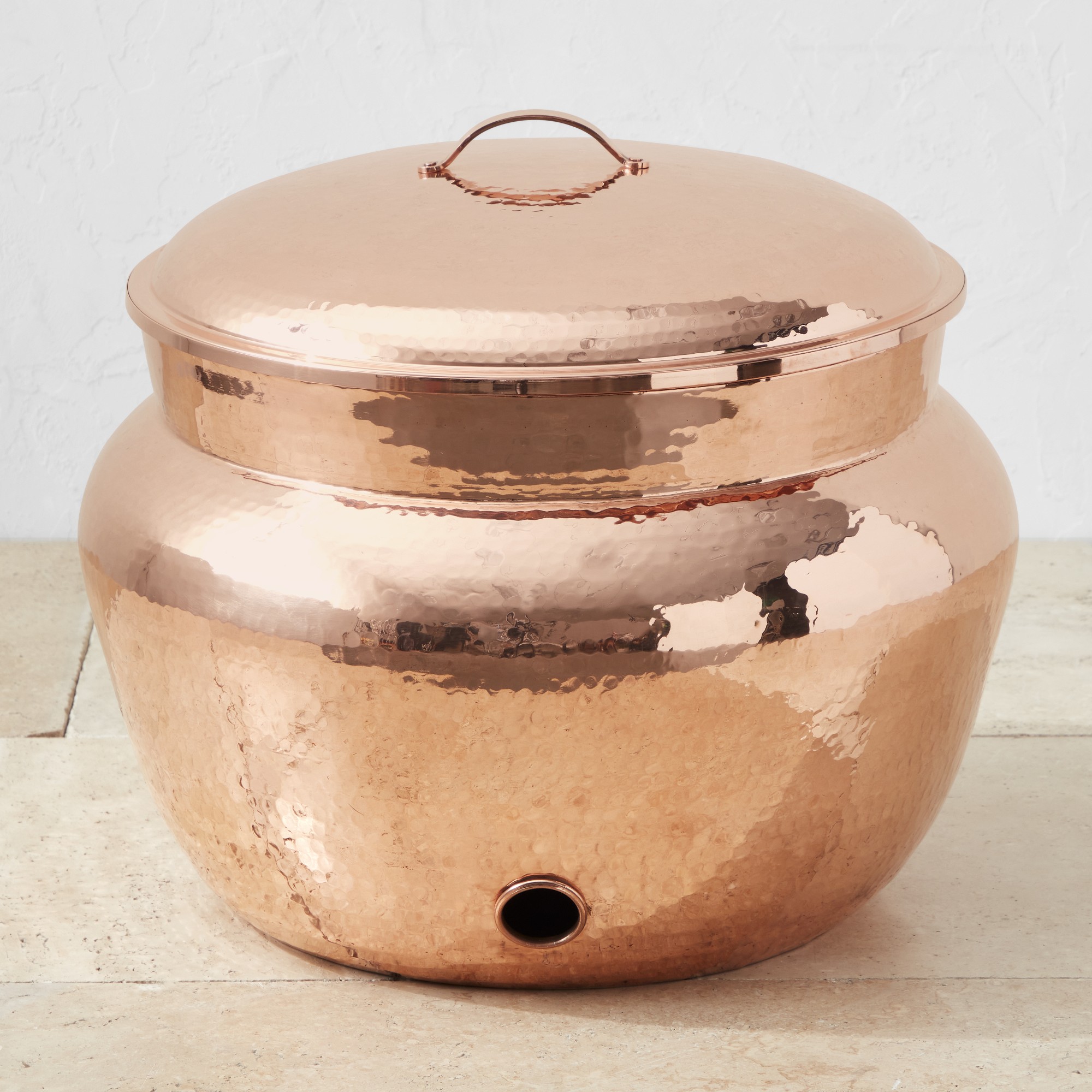 Williams Sonoma Copper Hose Container