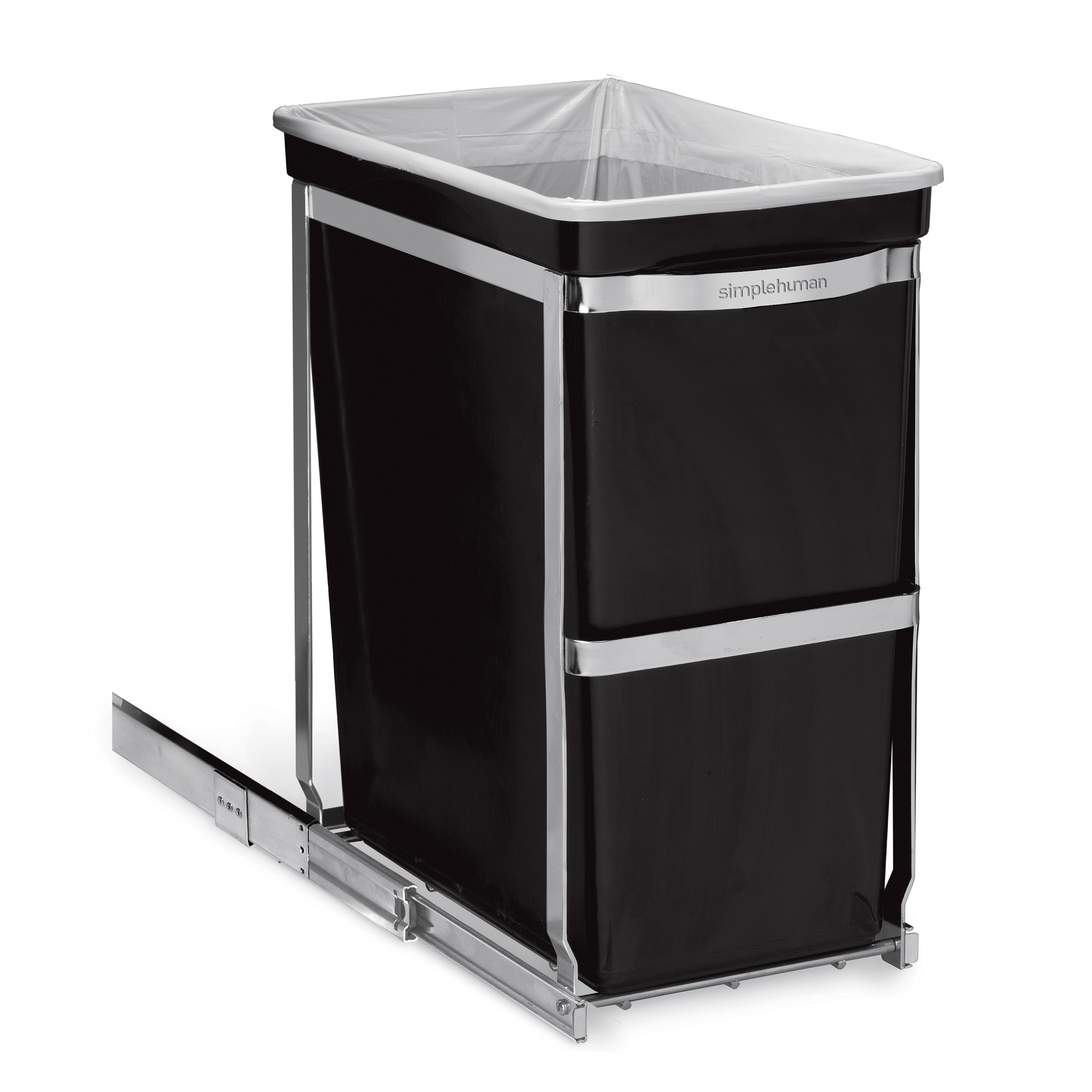 simplehuman™ 30-L. Under Counter Pull-Out Trash Can