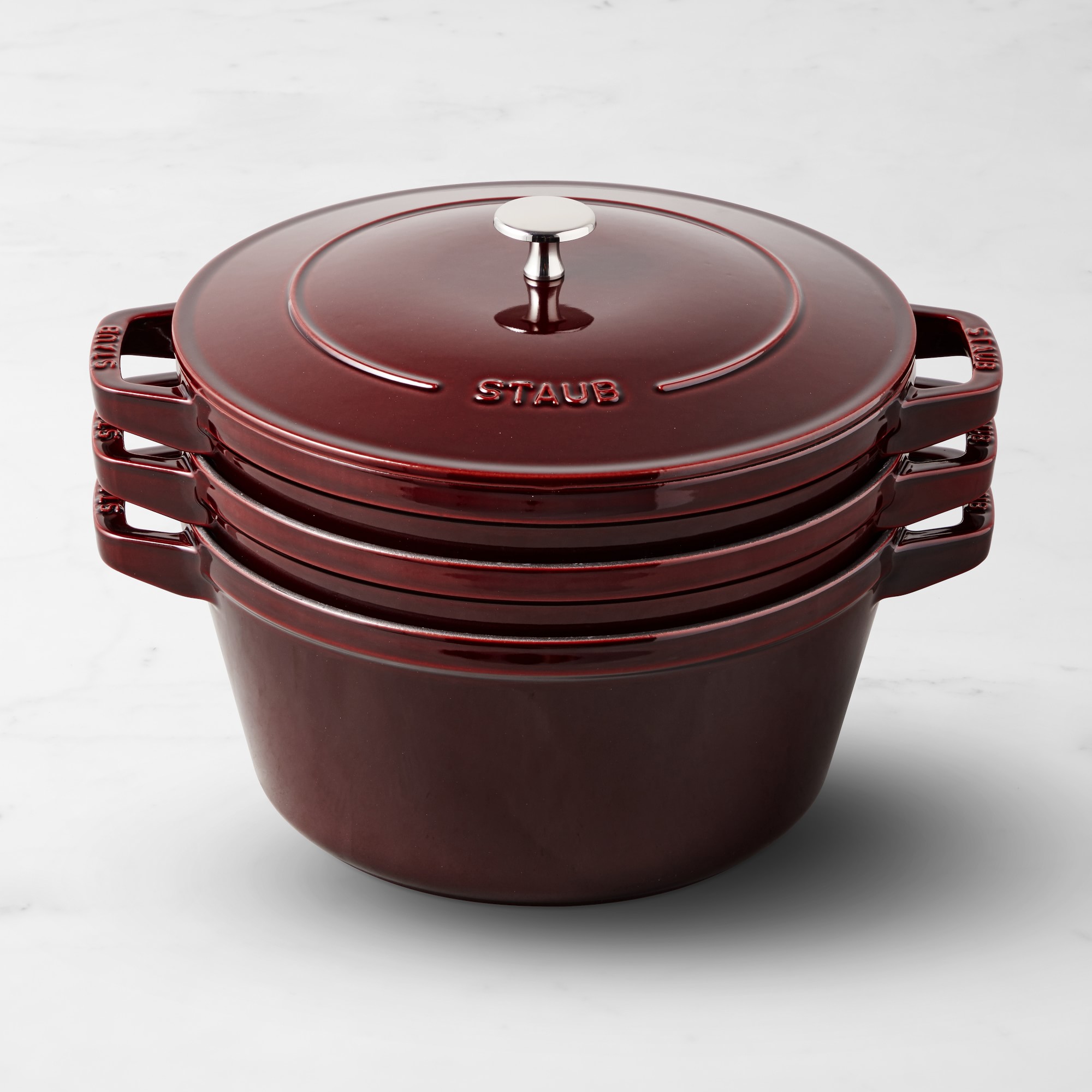 Staub Enameled Cast Iron Stackable Cookware Set