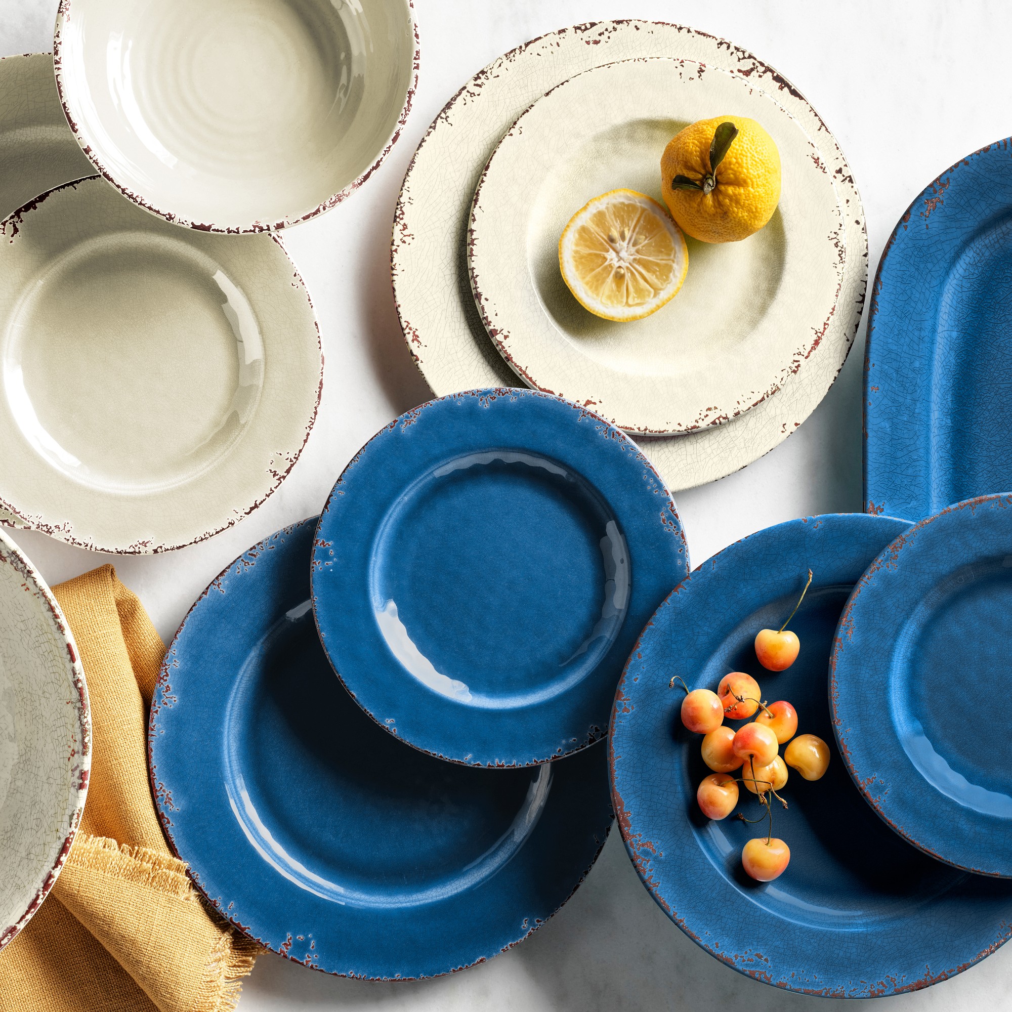 Rustic® Outdoor Melamine 12-Piece Dinnerware Set