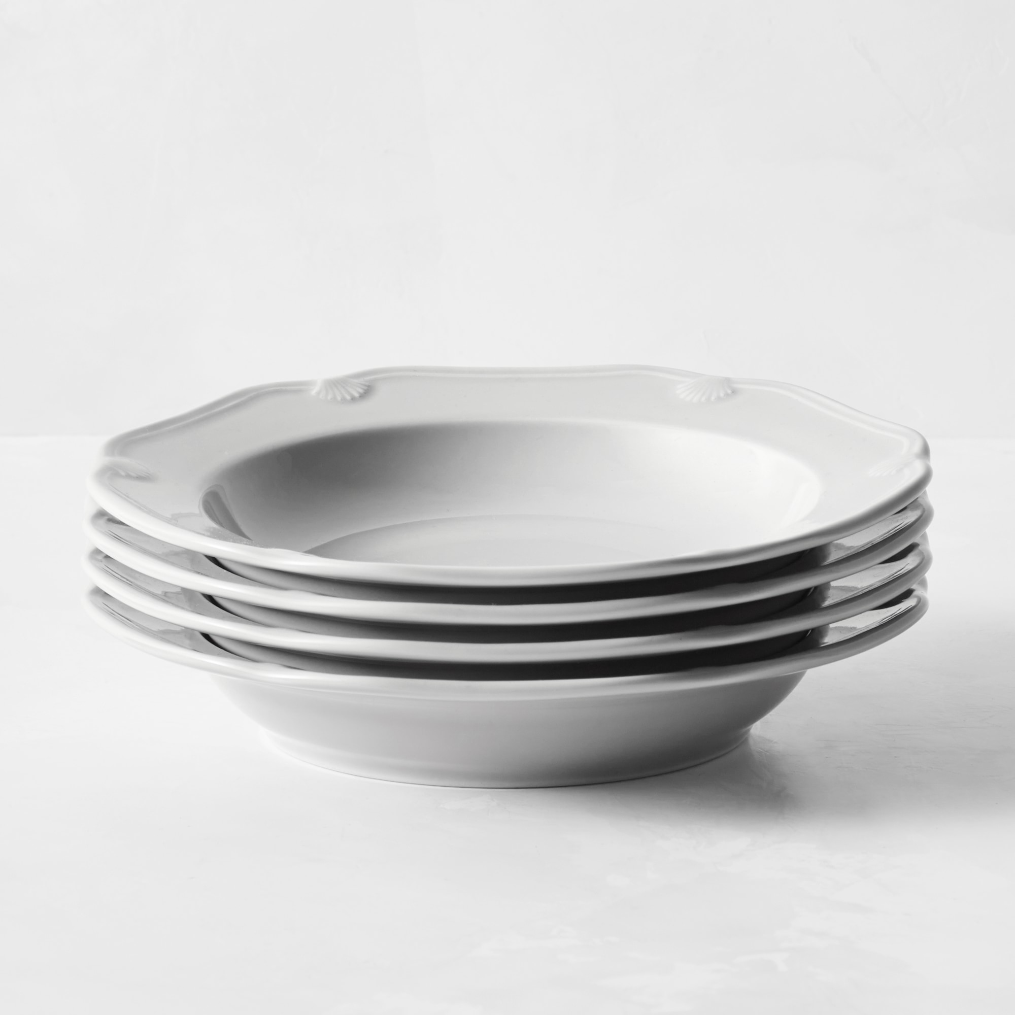 Pillivuyt Eclectique Porcelain Soup Plates, Set of 4