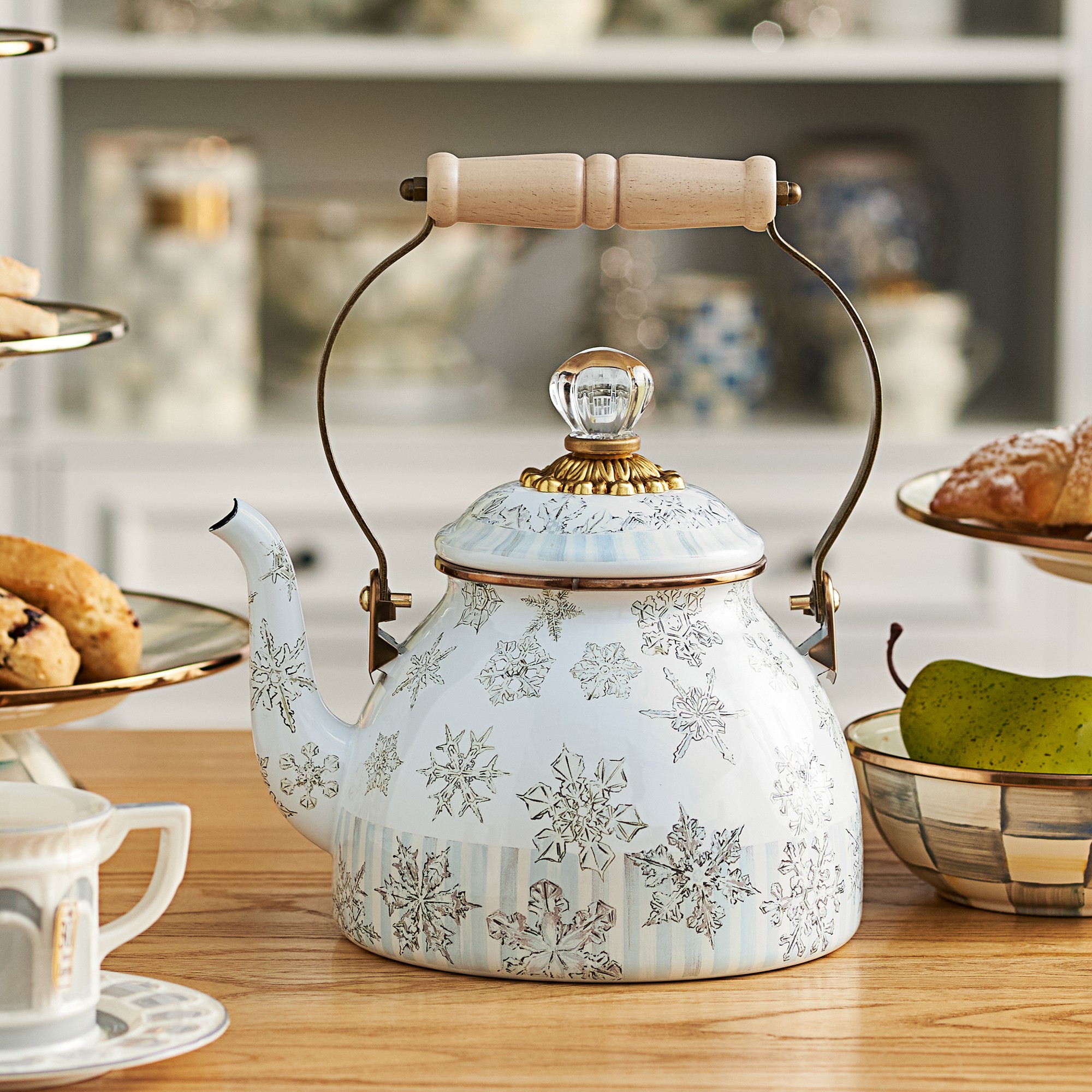 MacKenzie-Childs Winter Palace Tea Kettle, 2-Qt.