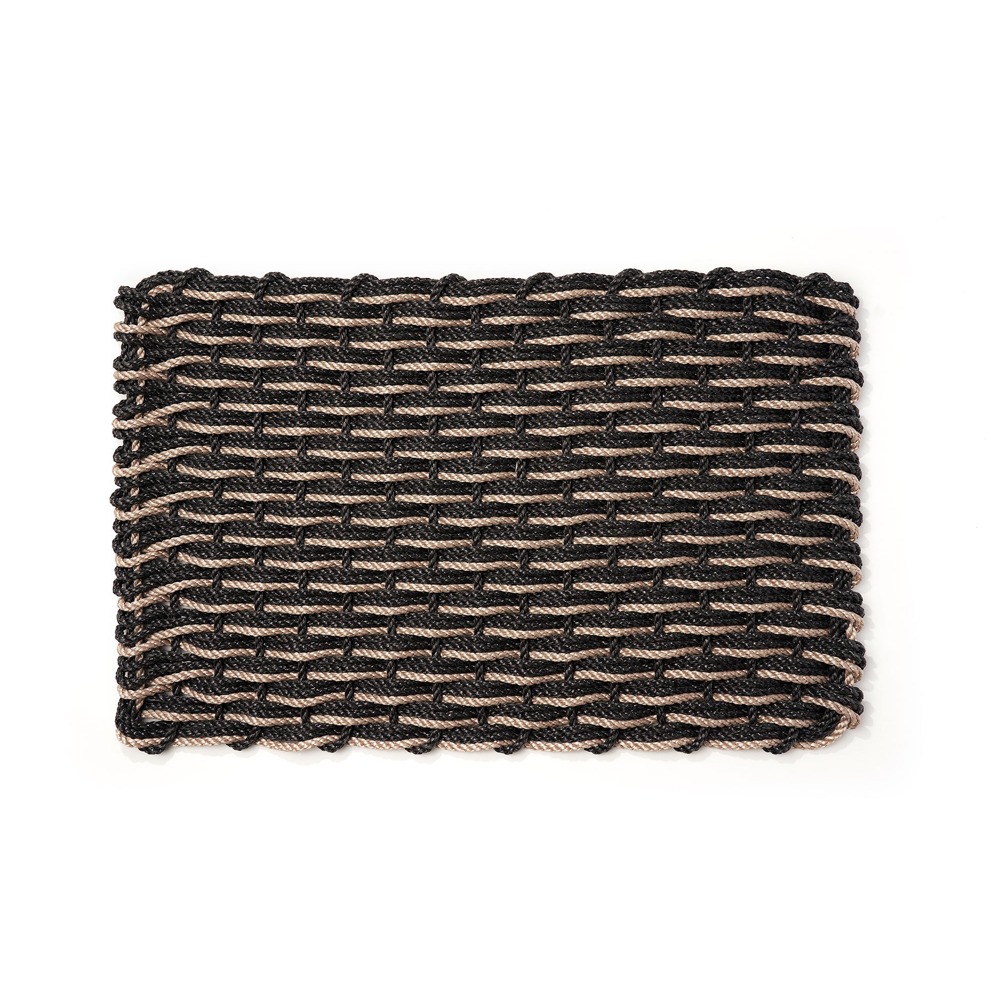 The Rope Co. Charcoal & Charcoal & Sand Doormat