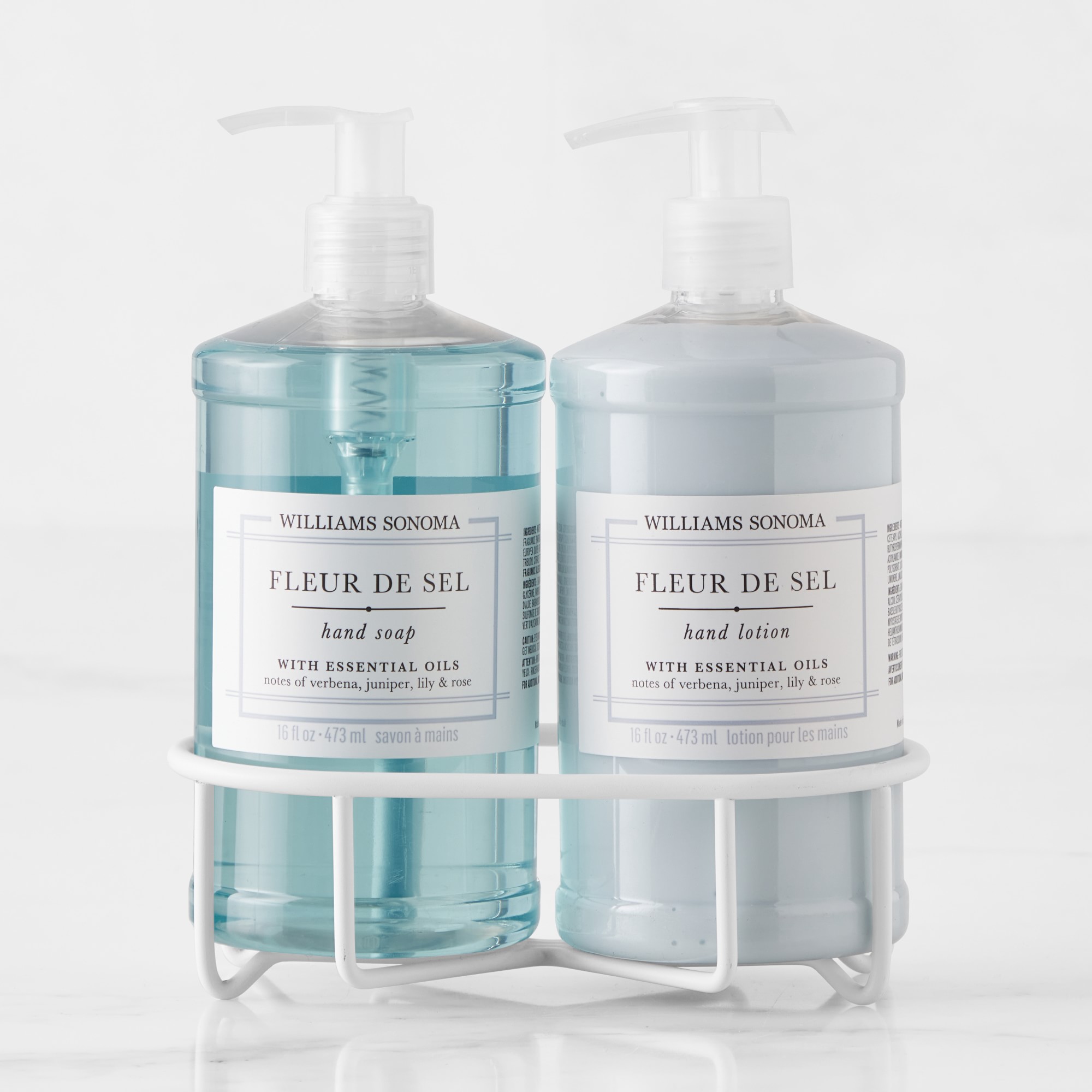 Williams Sonoma Fleur De Sel Hand Soap & Lotion 3-Piece Set
