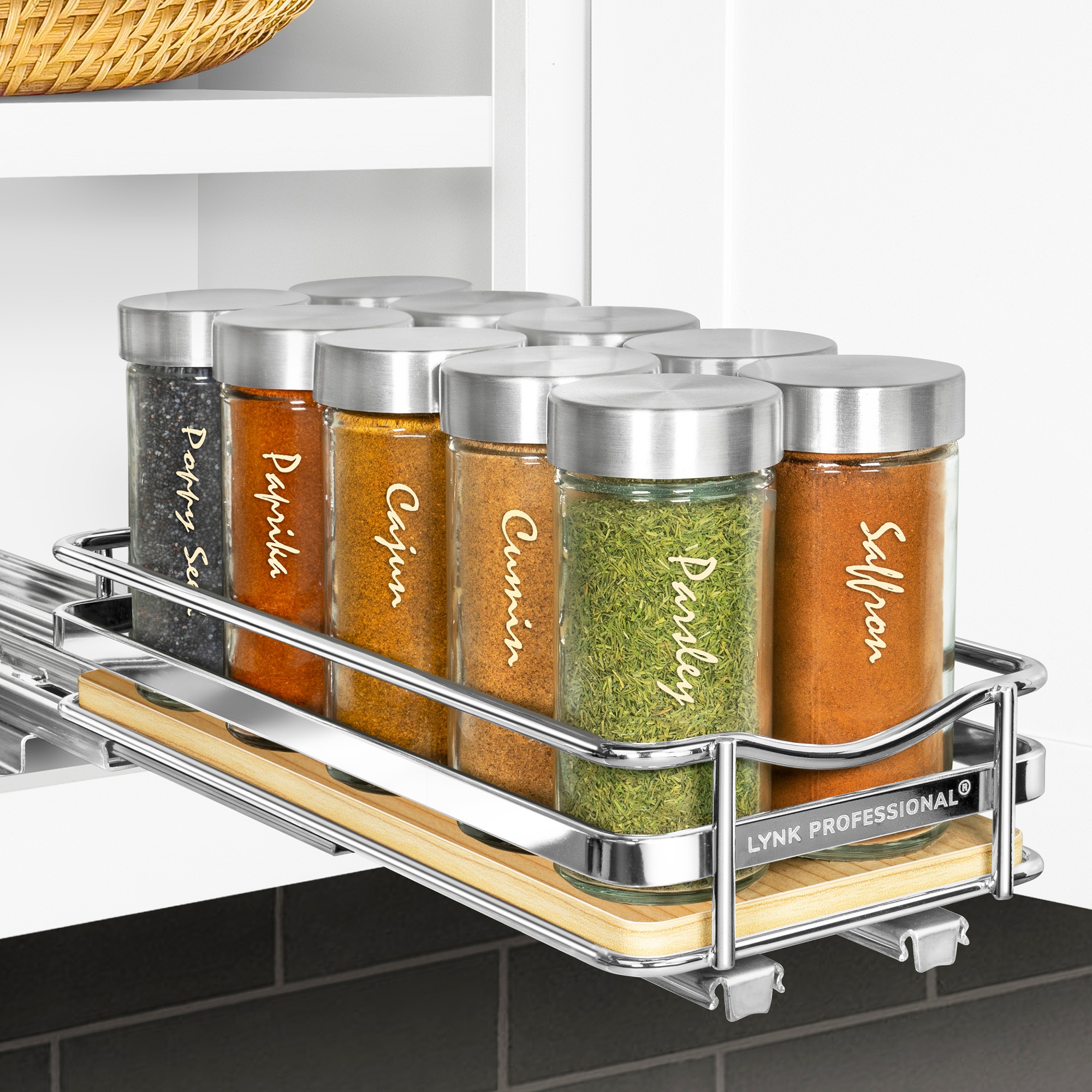 Lynk Dual Glide Spice Rack, 4