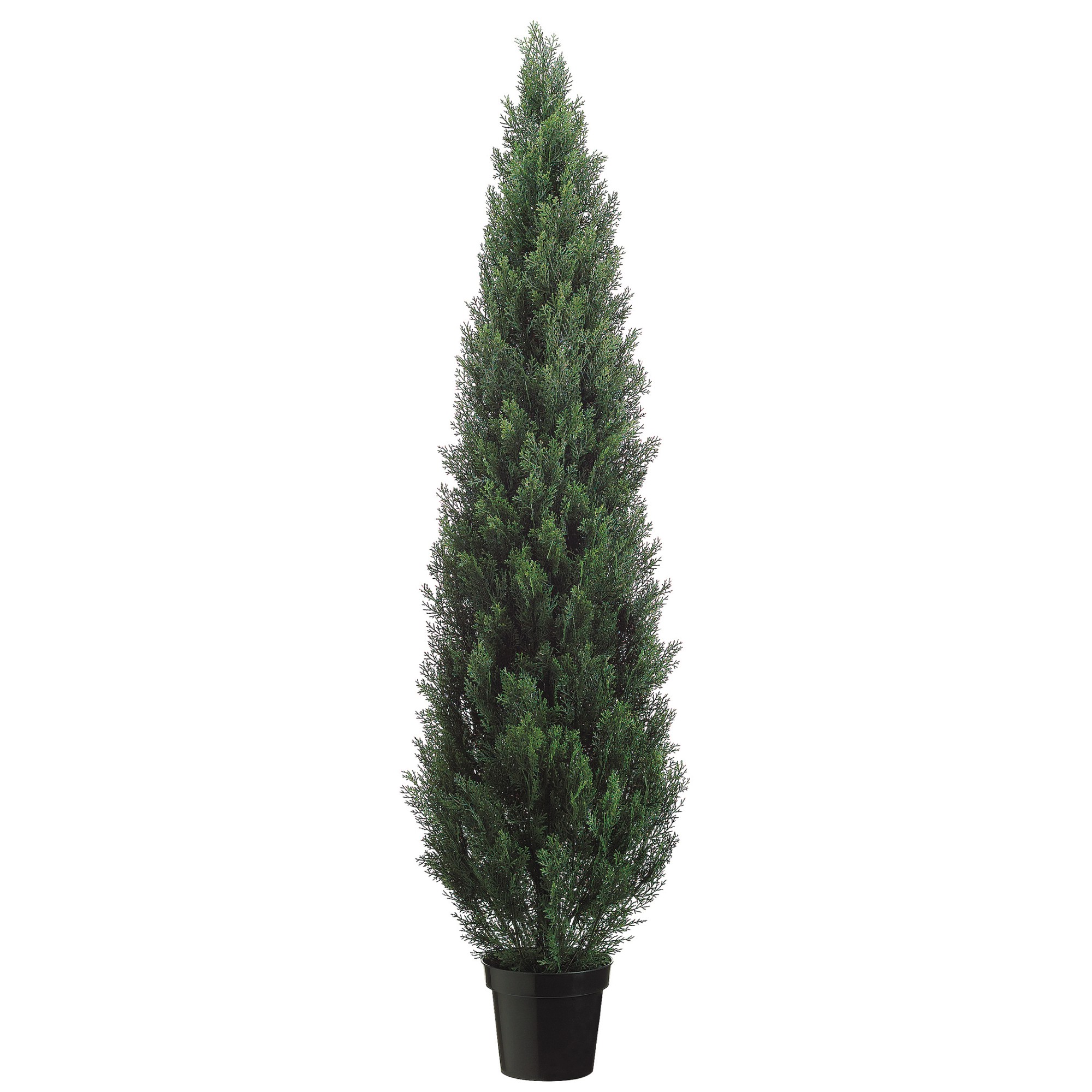Faux Cedar Topiary in Plastic Pot, 36