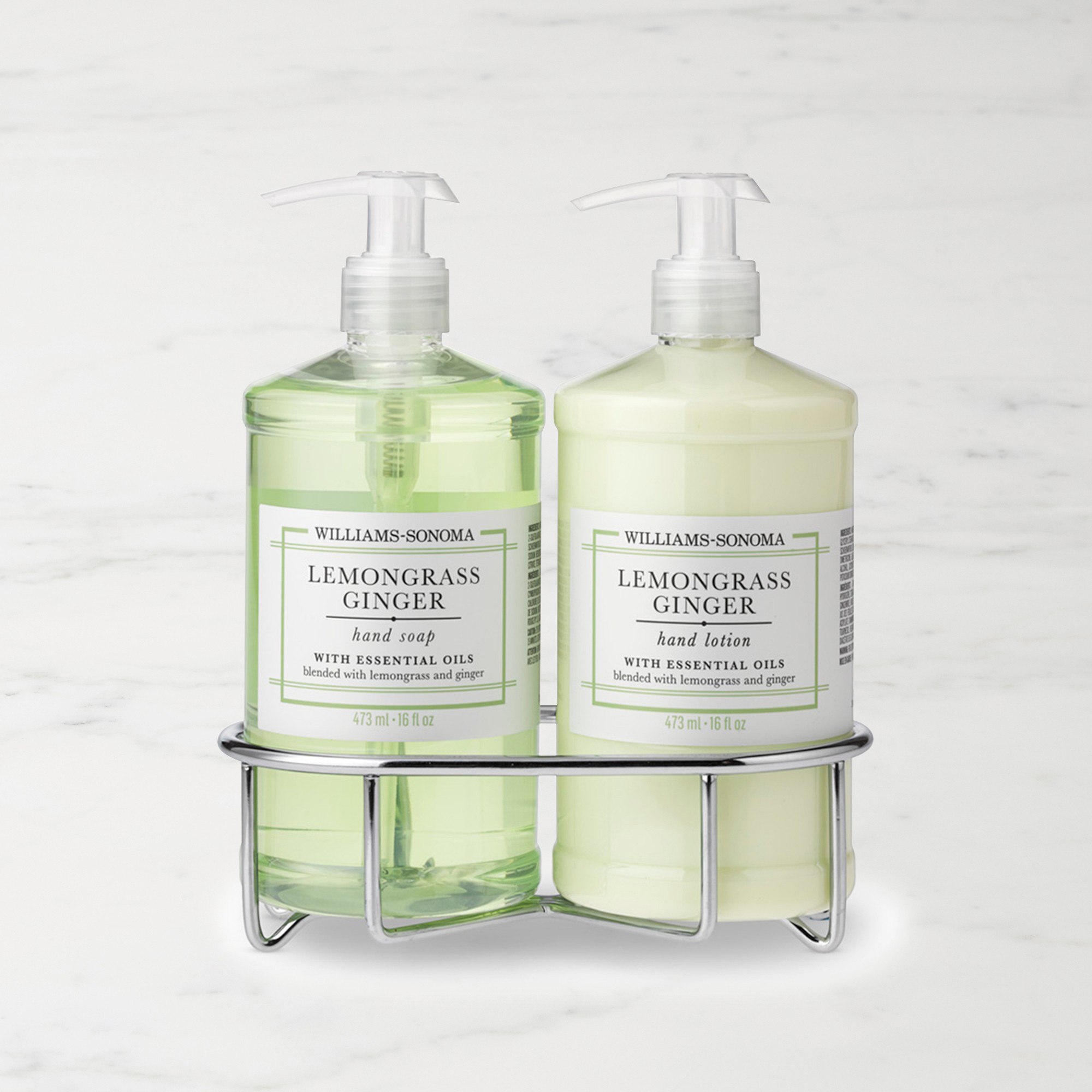 Williams Sonoma Lemongrass Ginger Hand Soap & Lotion 3-Piece Set