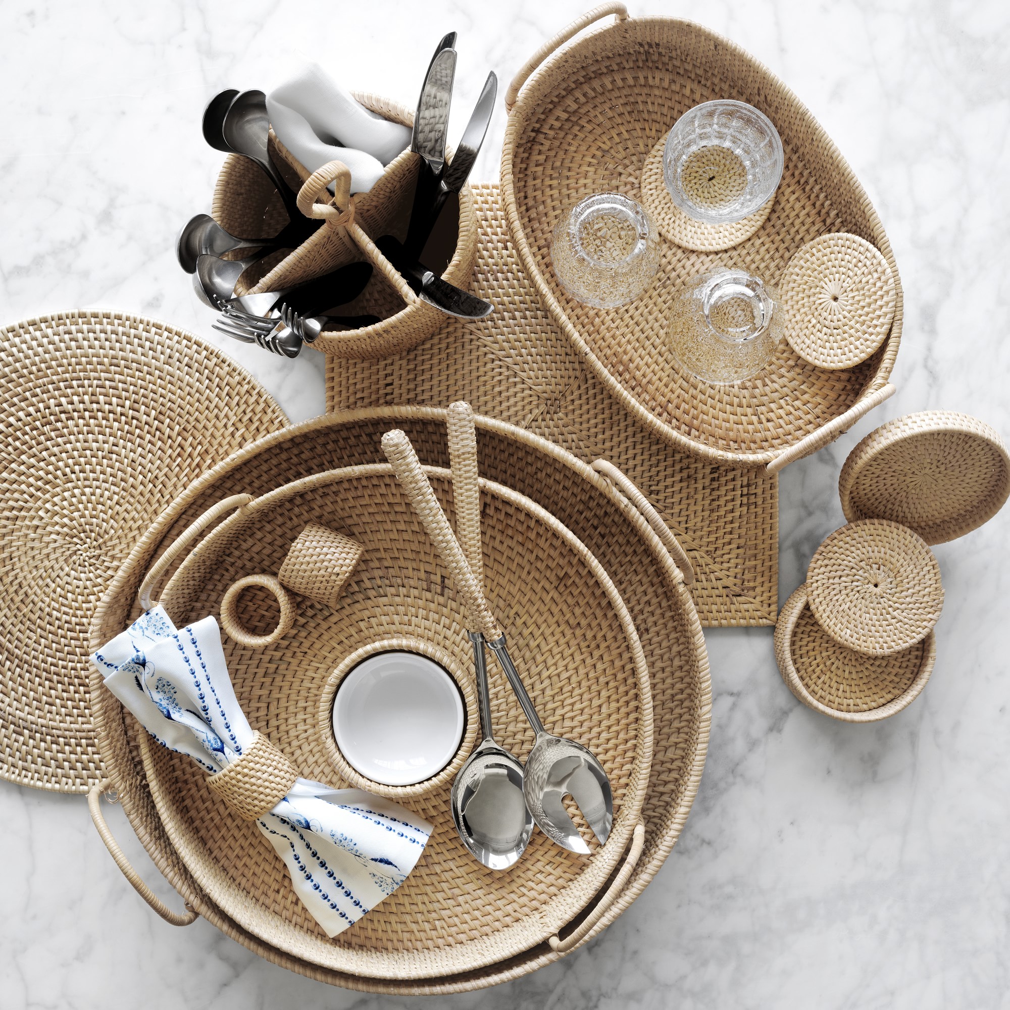 Light Woven Square Placemat