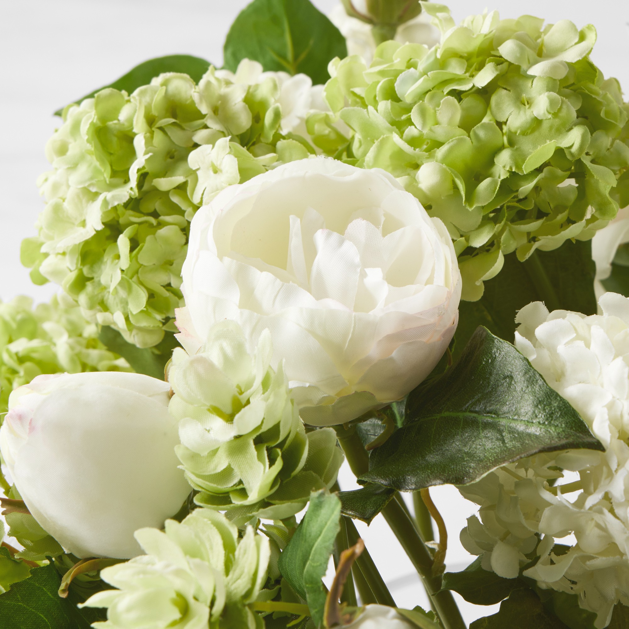 Faux Hydrangea & Rose Floral Arrangement