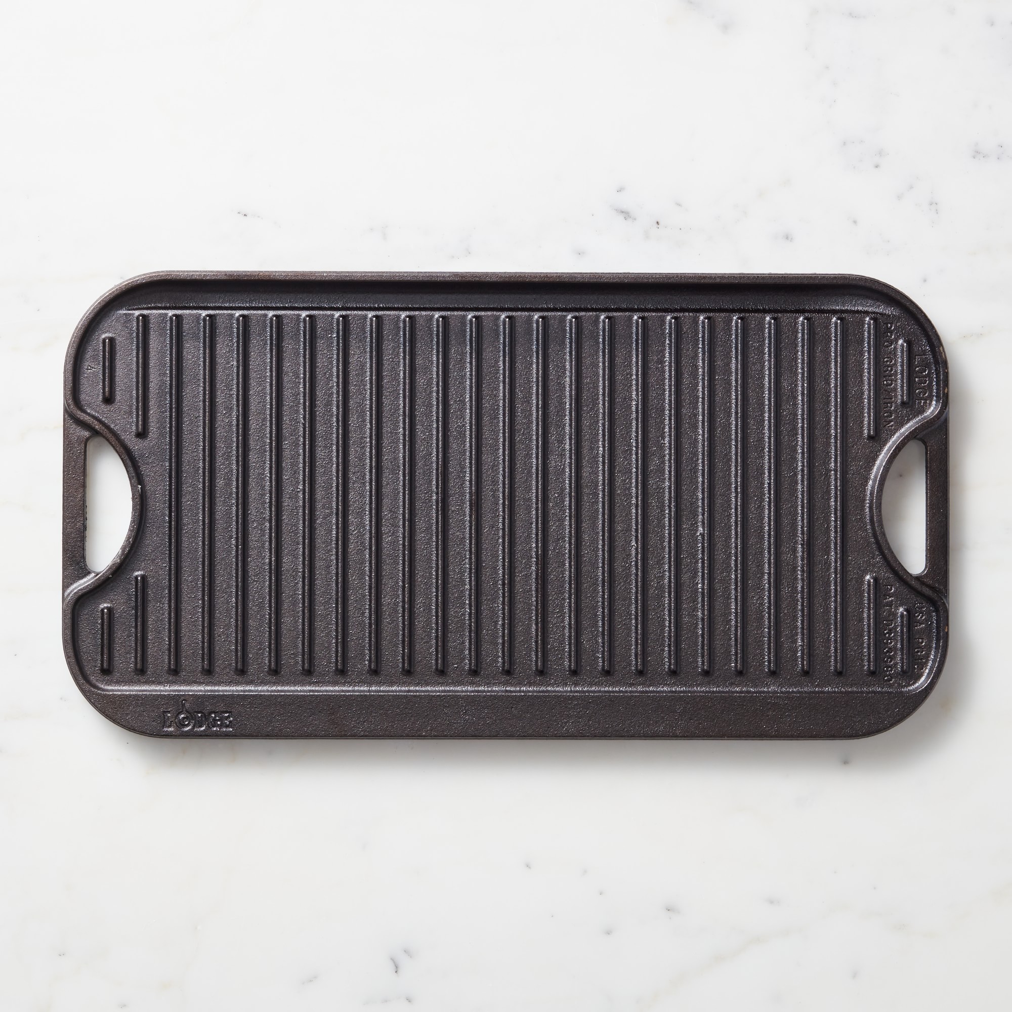 Lodge Seasoned Cast Iron Double Burner Reversible Grill/Griddle