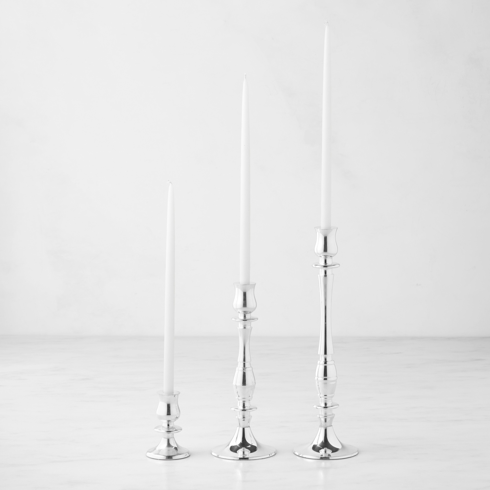 Heirloom Silver Tiny Taper Holders