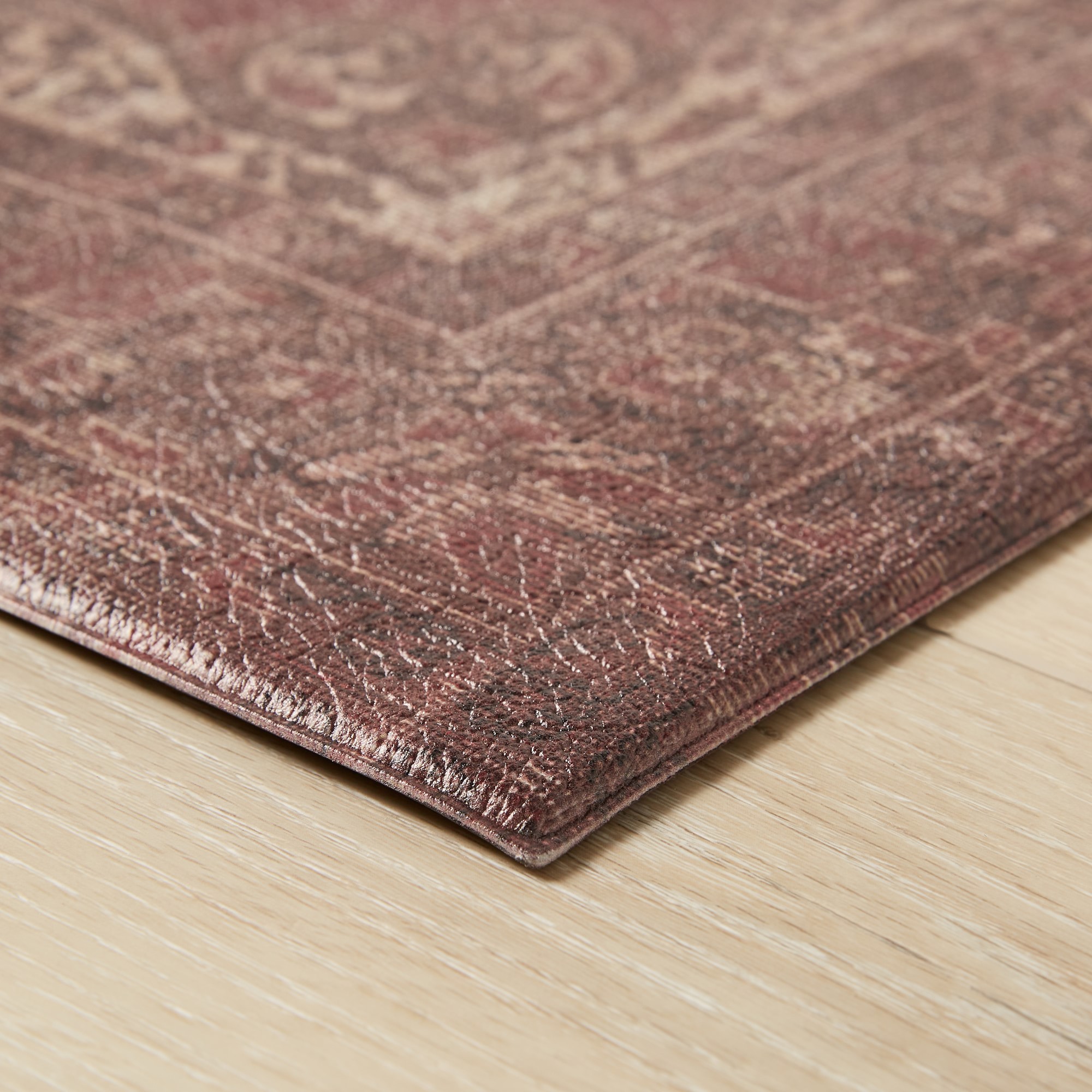 Williams Sonoma Faux Knotted Rug Comfort Mat, Red