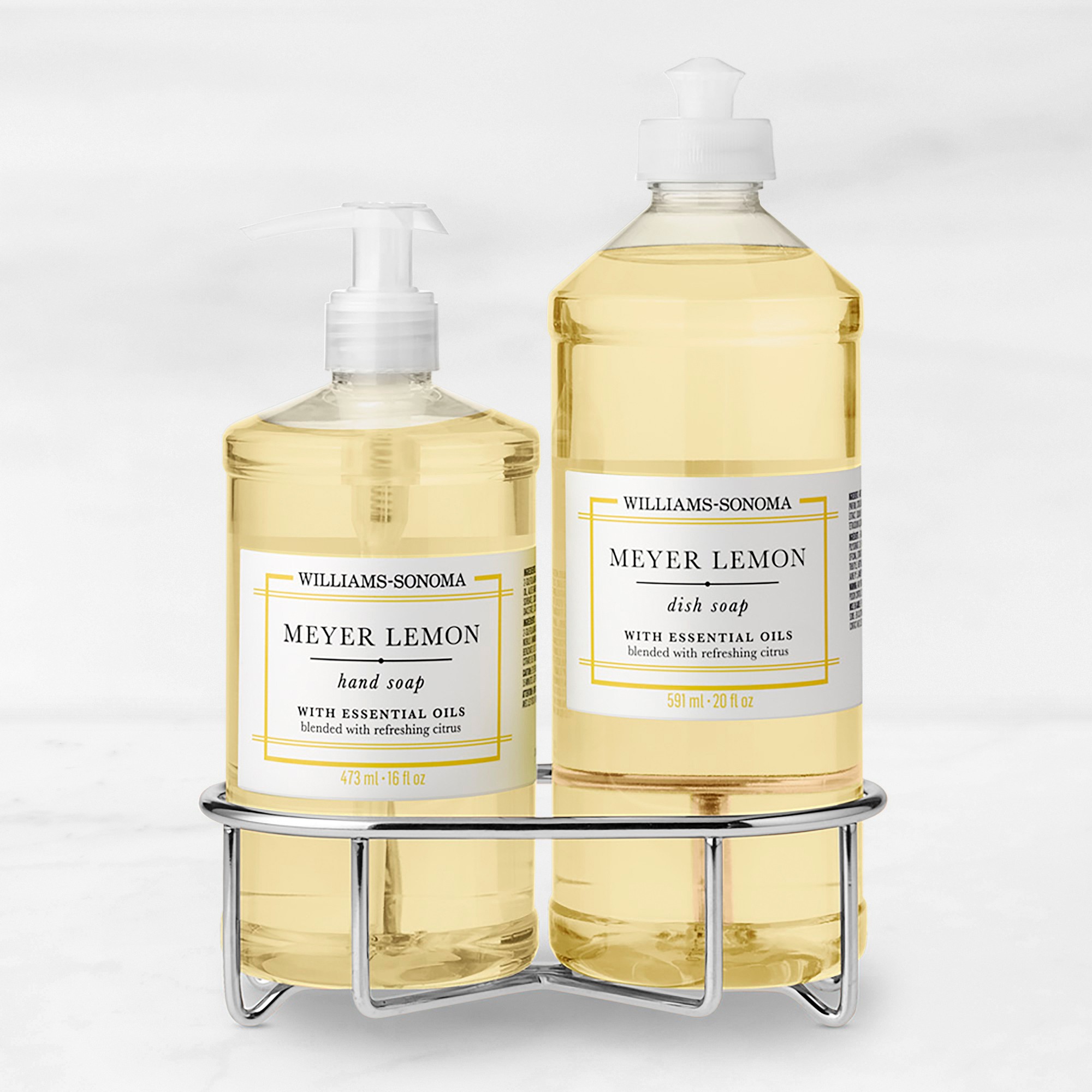 Williams Sonoma Meyer Lemon Hand Soap & Dish Soap 3-Piece Kitchen Set