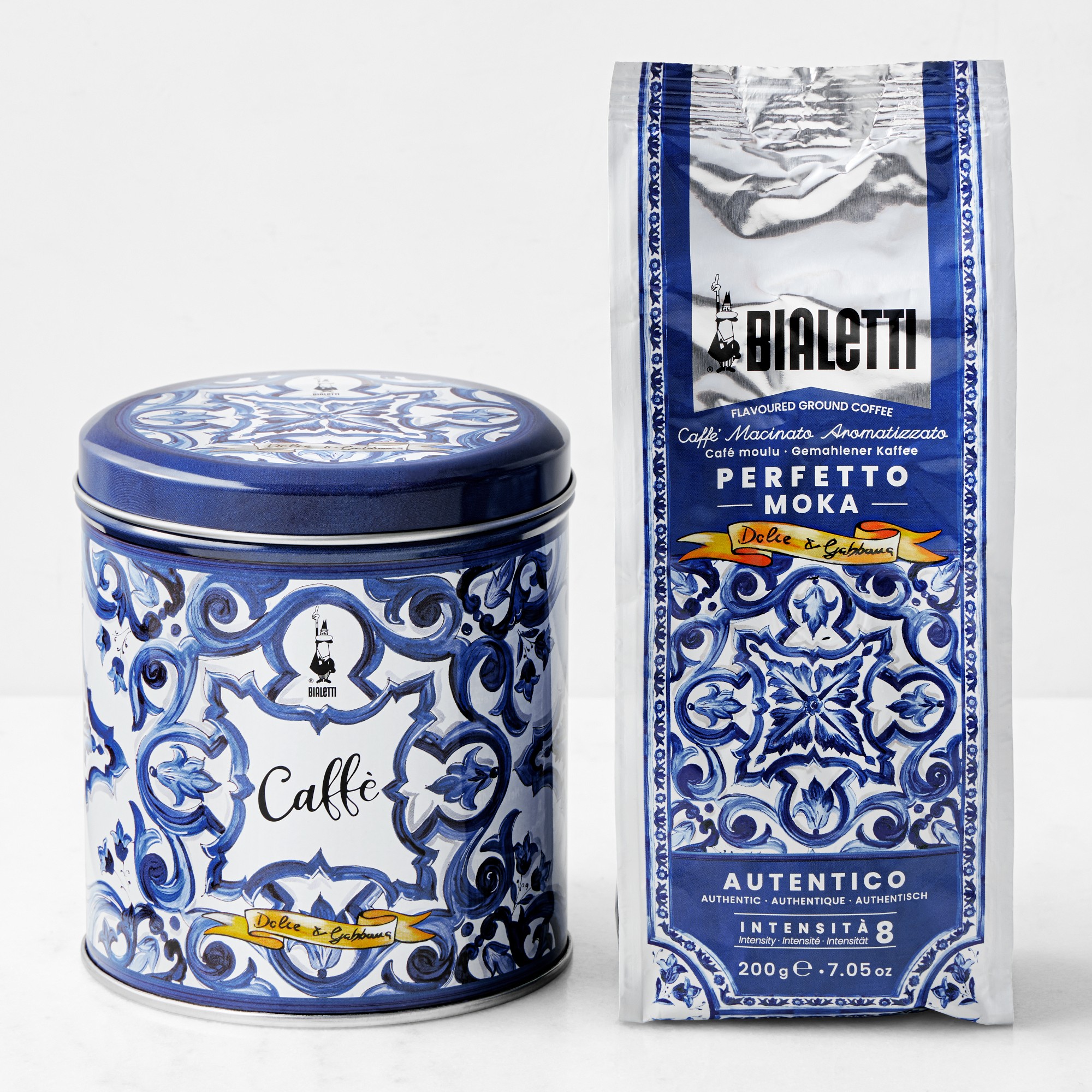 Bialetti Dolce & Gabbana Blu Mediterraneo Coffee Gift Tin