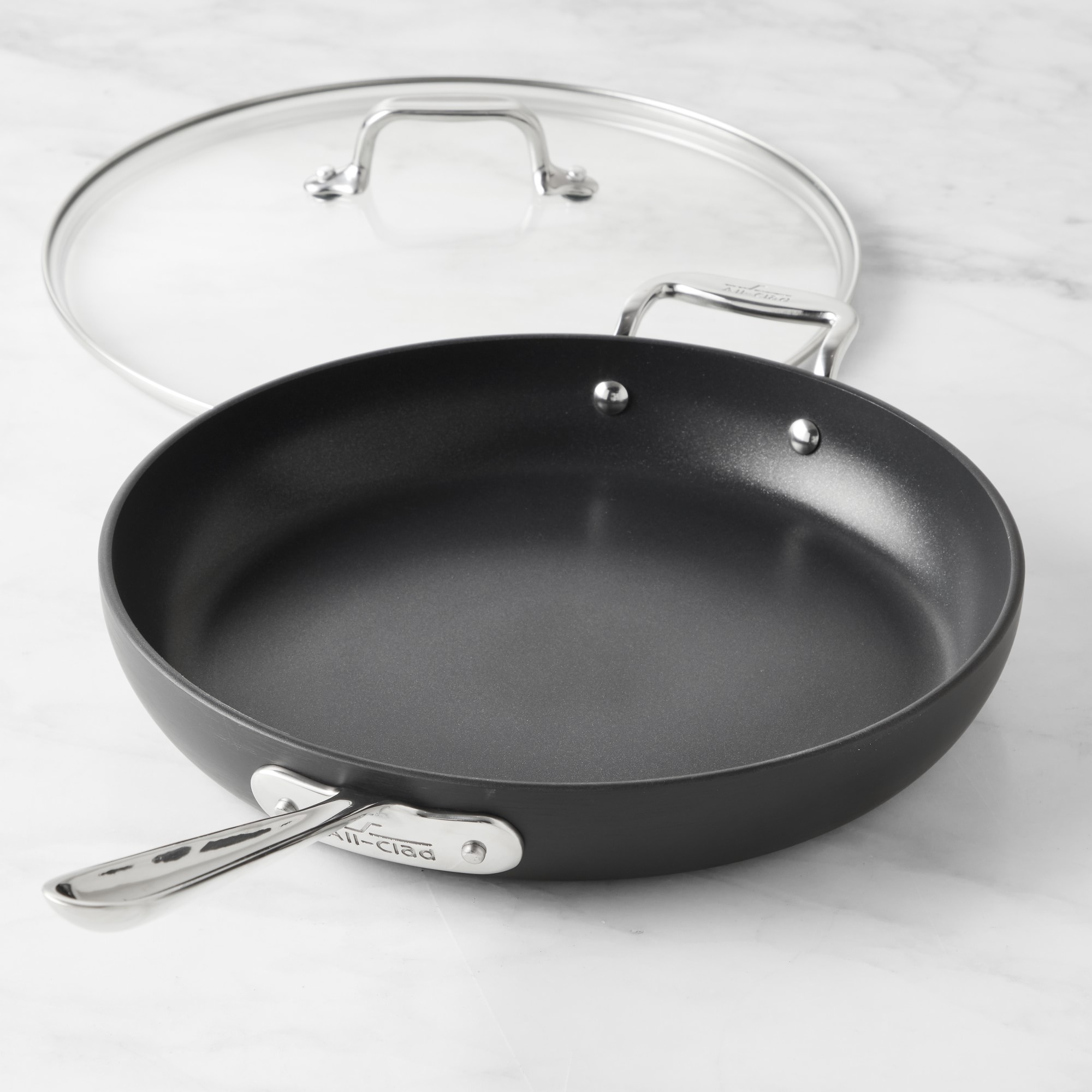 All-Clad HA1 Hard Anodized Nonstick Fry Pan with Lid, 12